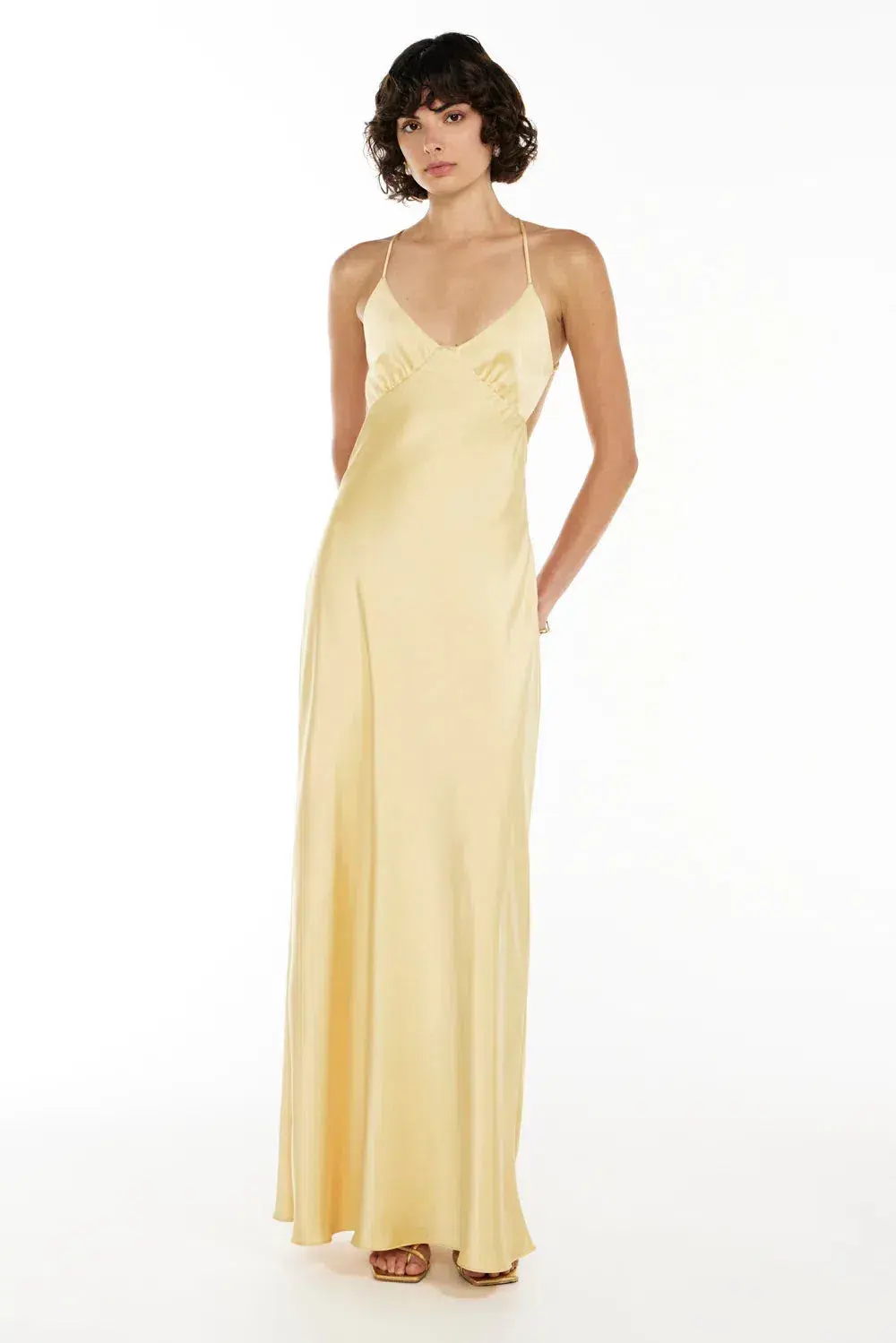 Manning Cartell Saturation Point Slip Dress Custard Size 10  - Image 2