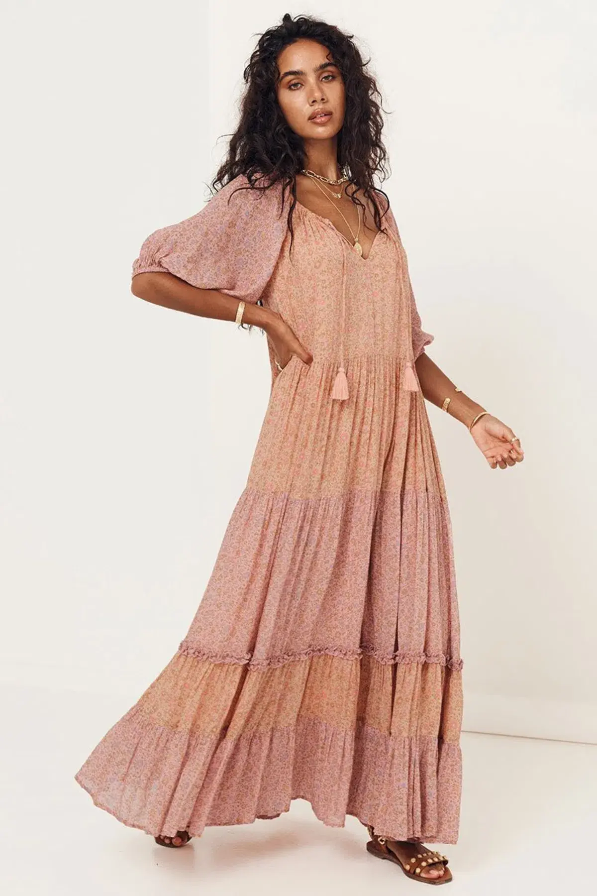 Spell Rae Gown in Peach Size M AU 12 - Image 1