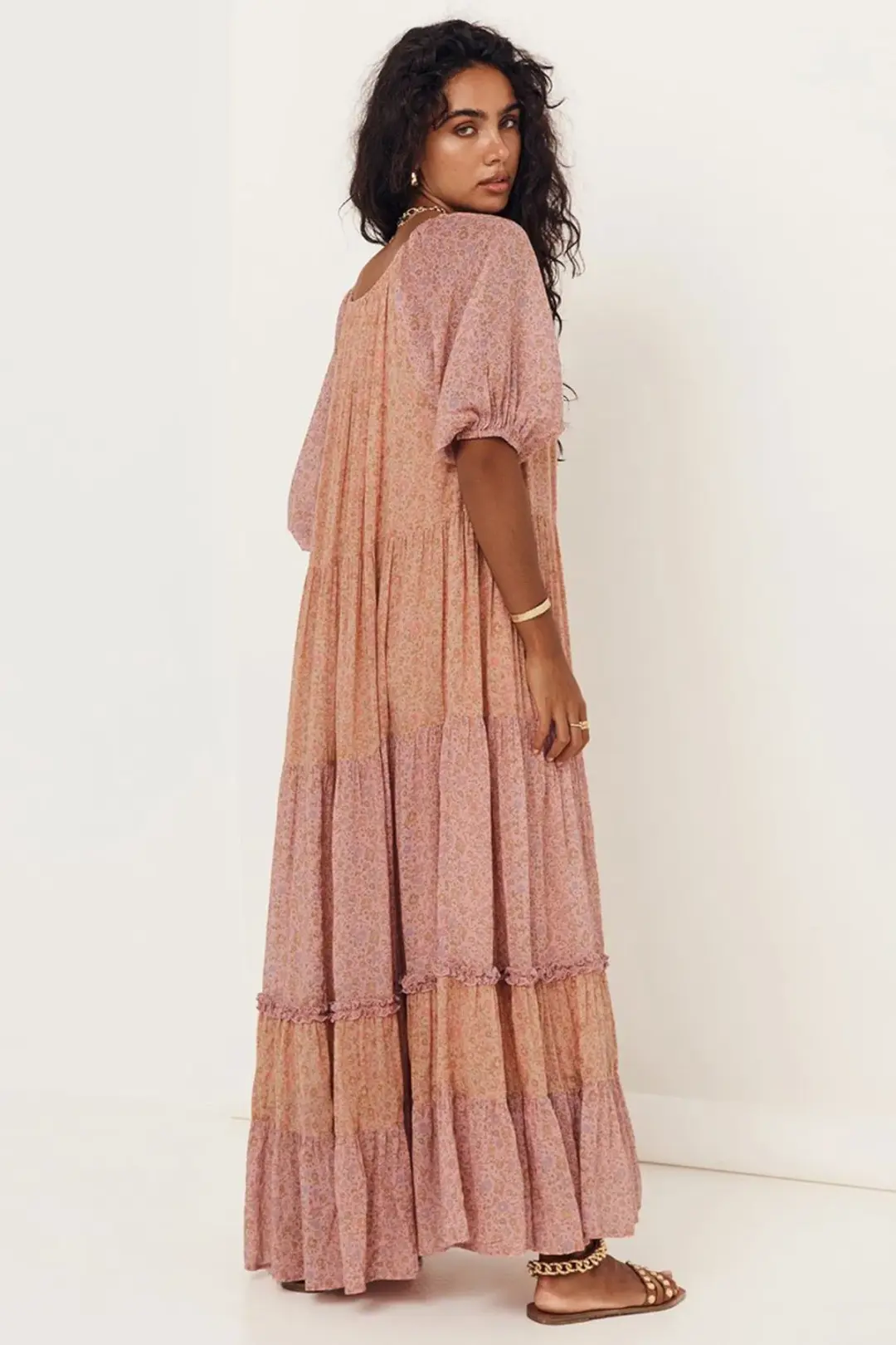 Spell Rae Gown in Peach Size M AU 12 for rent on The Volte - main image
