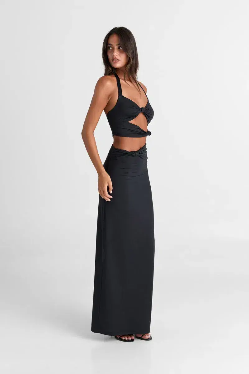 Sasha Therese Oralia Maxi Dress Black Size 6  - Image 3