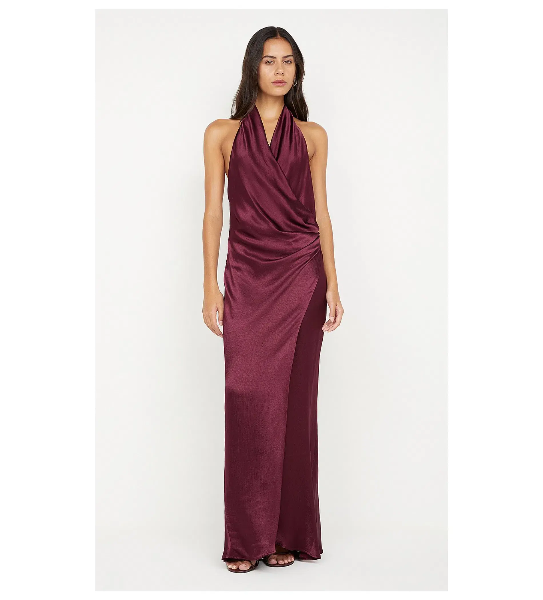 Bec and Bridge Elisia Wrap Maxi Dress in Plum Size AU 6 - Image 1