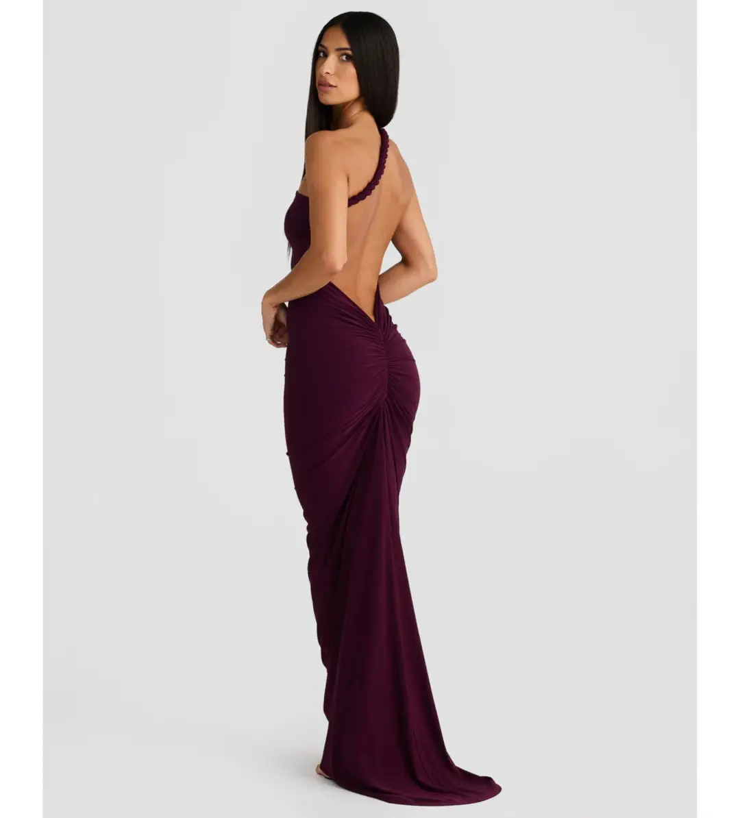 Melani The Label Maia Gown Mulberry Size M AU 10 for rent on The Volte - main image