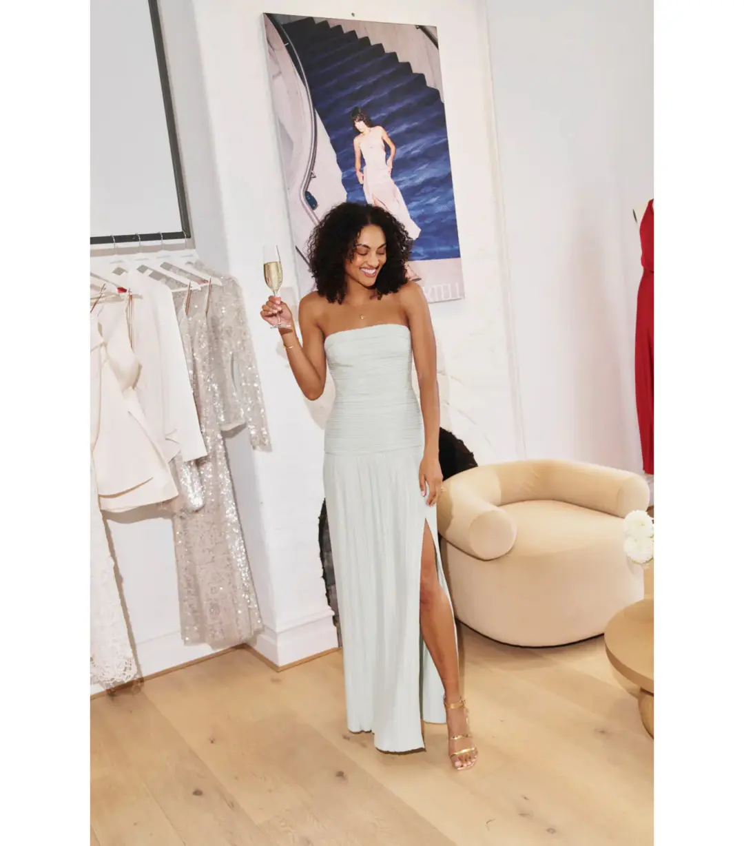 Manning Cartell Royal Debut Dress Sage Size AU 10 for rent on The Volte - main image