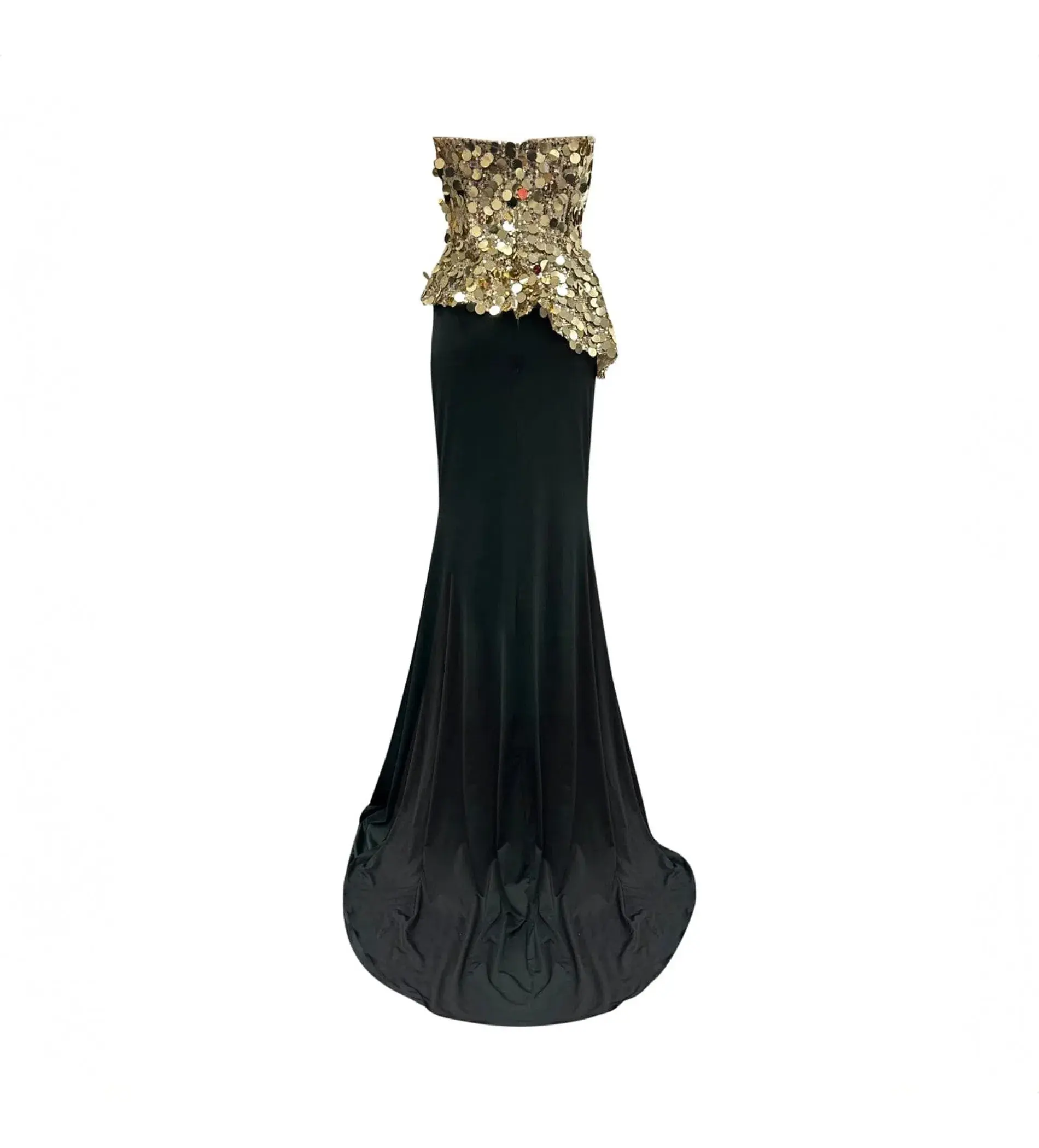 Meraki Official Mirror Jersey Gown Gold Size AU 6 - Image 5