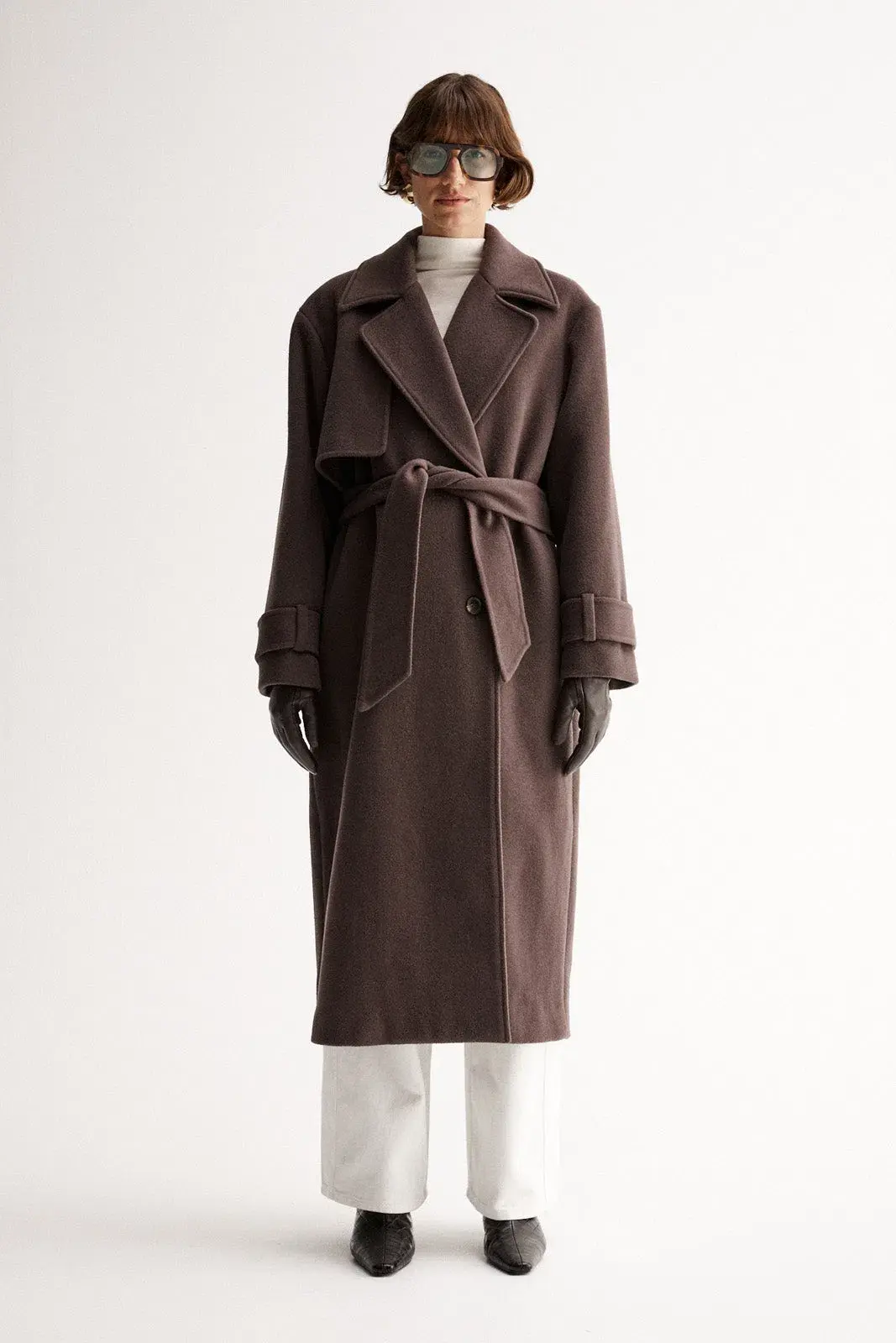 Elka Collective Arna Coat in Chocolate Brown Size 12/L - Image 1