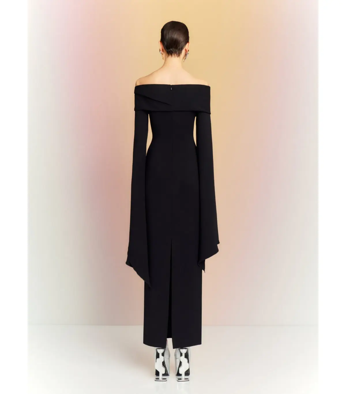 Solace London Arden Maxi Dress Black Size AU 6  - Image 3