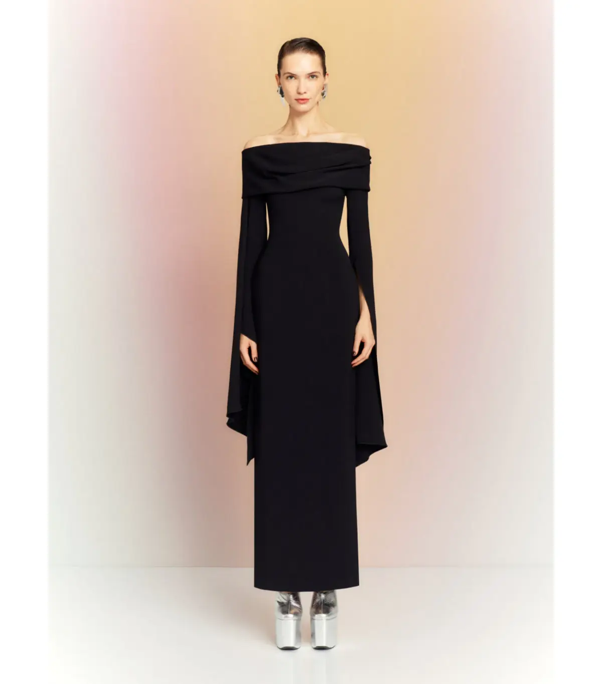 Solace London Arden Maxi Dress Black Size AU 6  - Image 1