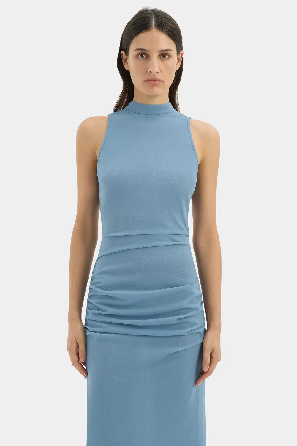 Sir the Label Ruby Open Back  Maxi Gown Aqua Size 8  for rent on The Volte - main image