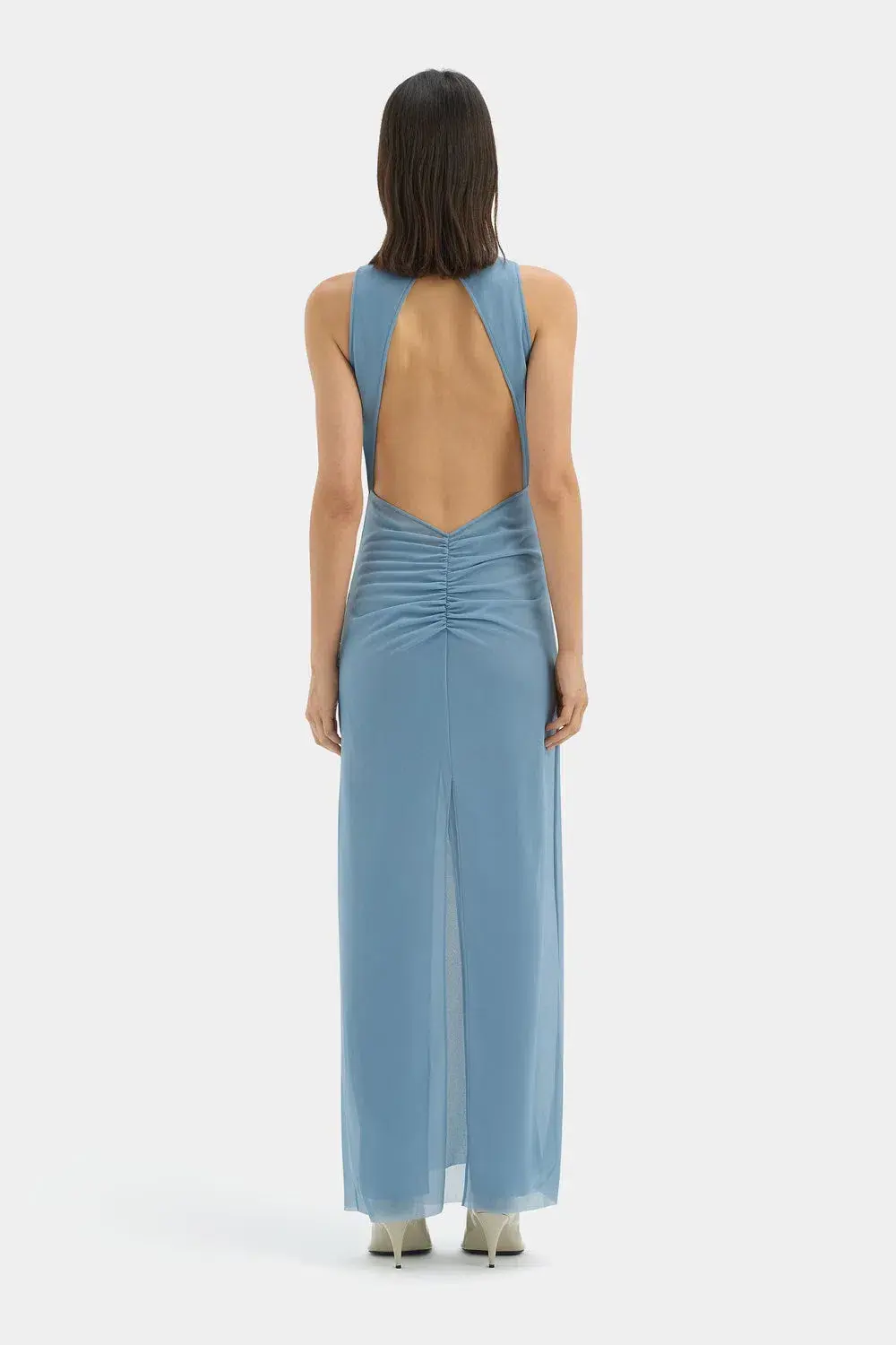 Sir the Label Ruby Open Back  Maxi Gown Aqua Size 8  for rent on The Volte - main image