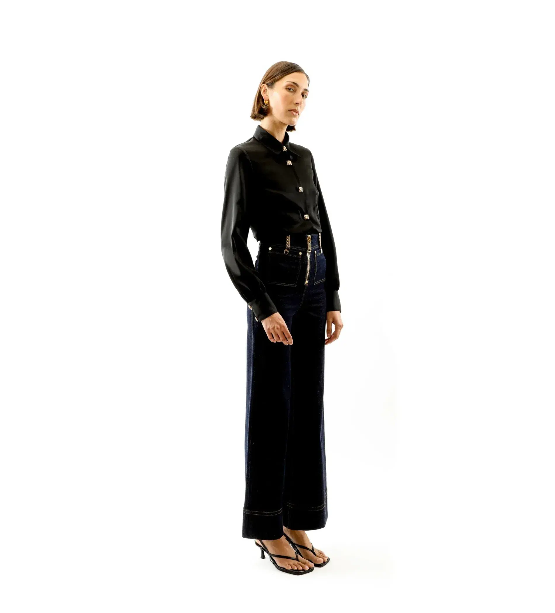 ALICE By Alice McCall Kate Blouse Black Size AU 12 - Image 3