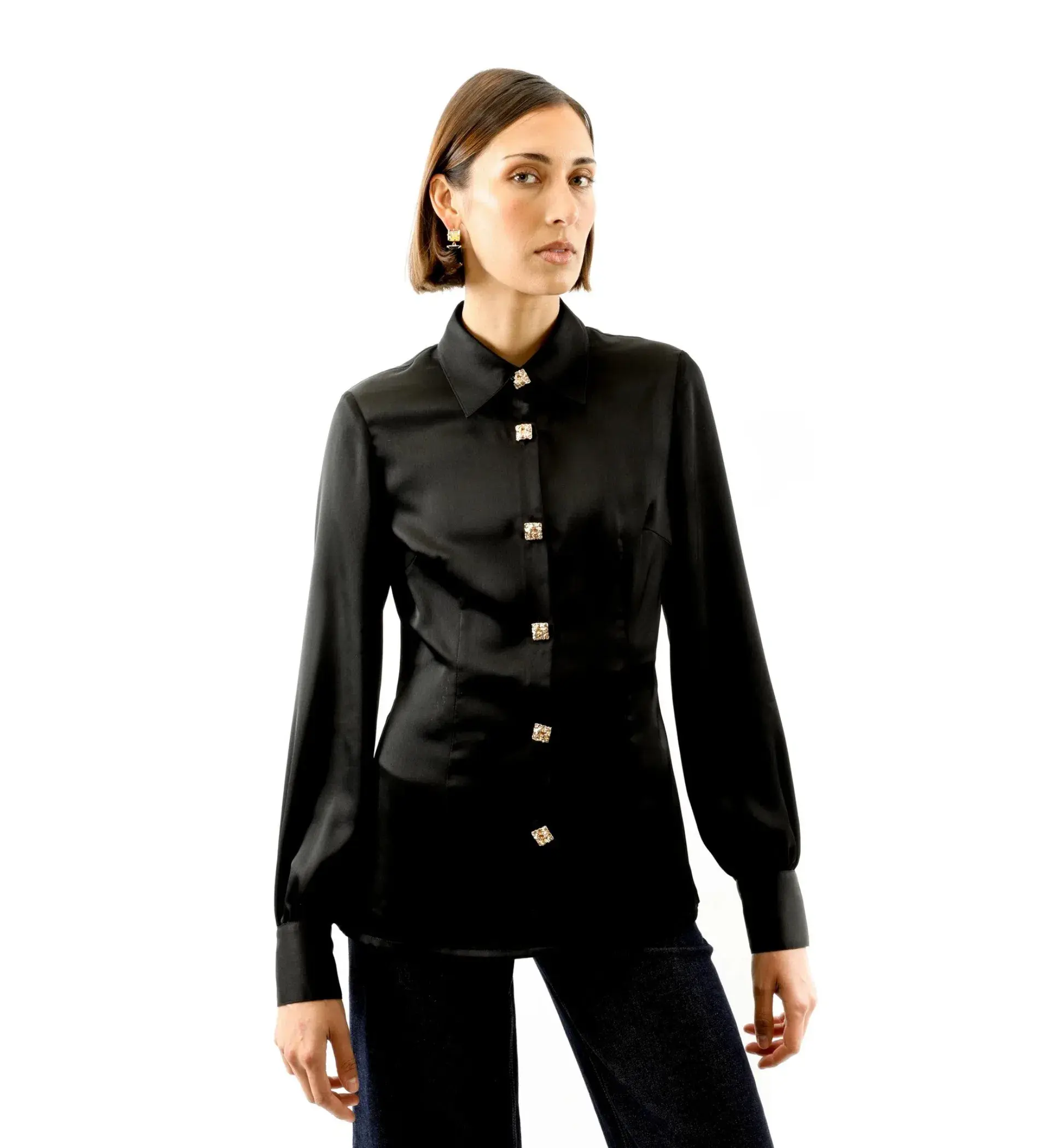 ALICE By Alice McCall Kate Blouse Black Size AU 12 - Image 1