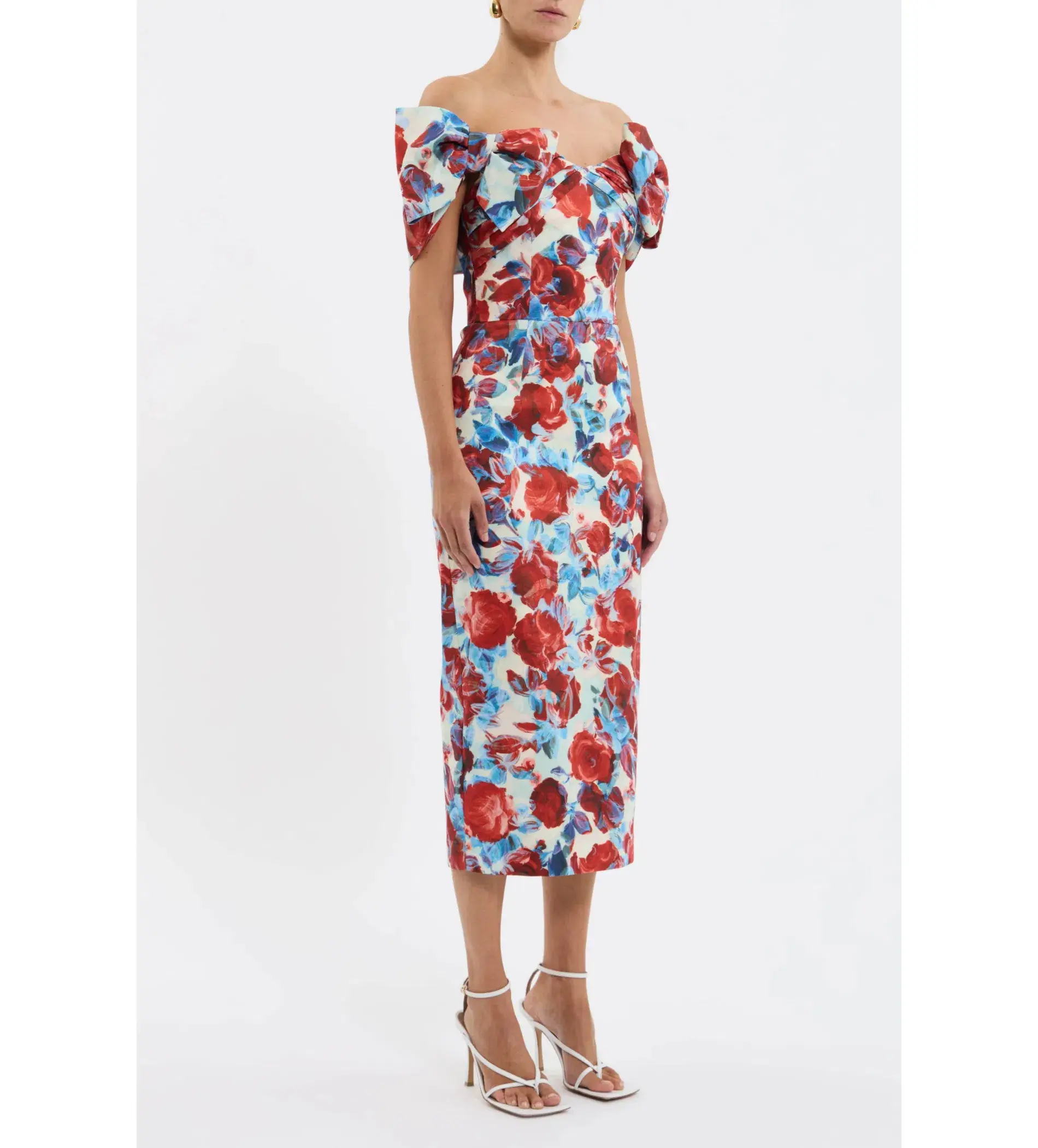 Rebecca Vallance Fleurette Midi Dress Floral Size 8 - Image 2