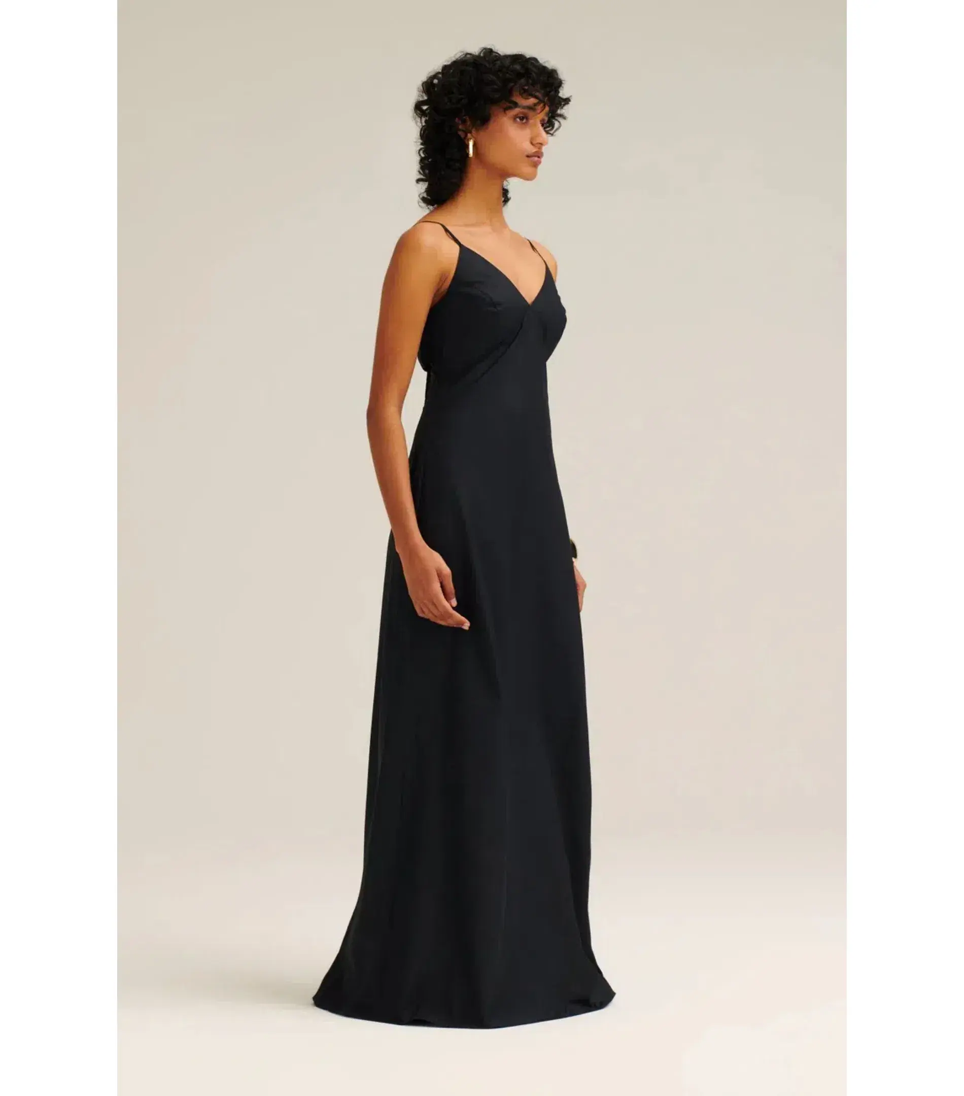 Scanlan Theodore Parachute Cotton Strappy Maxi Dress Black Size AU 6 - Image 2