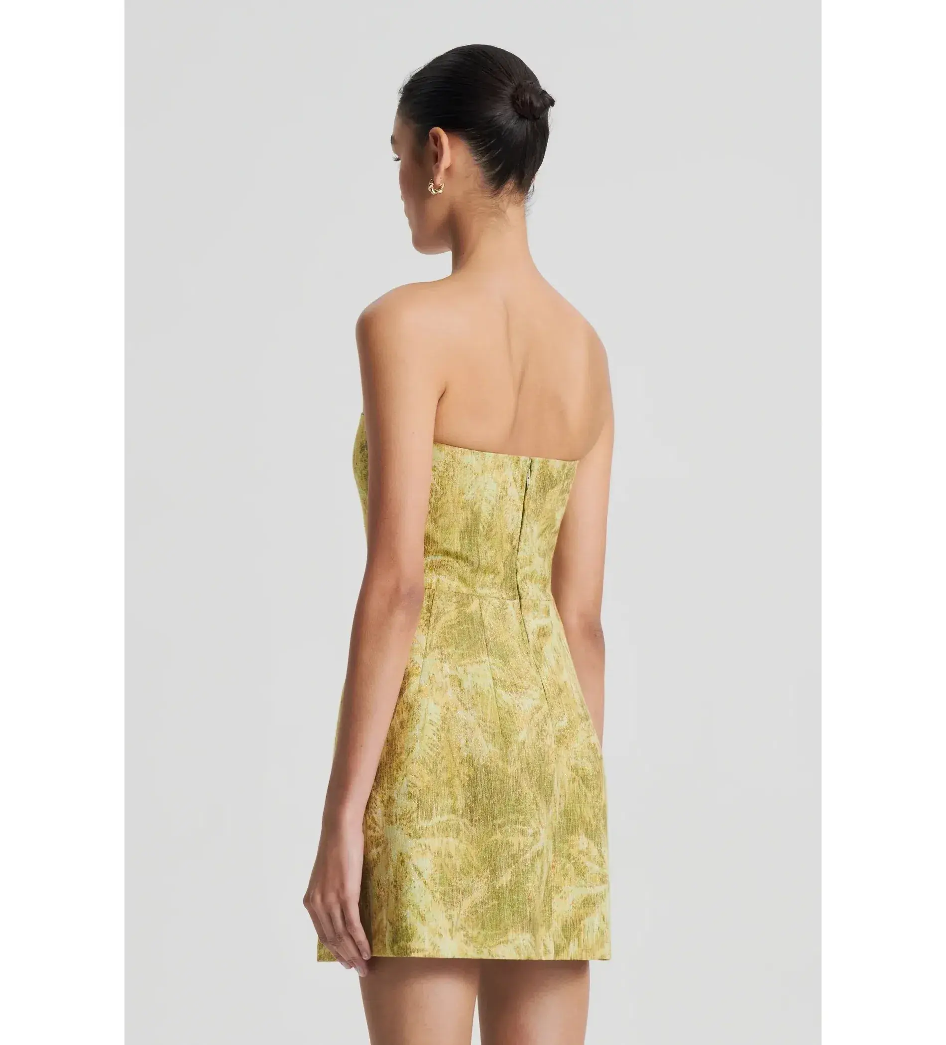 Scanlan Theodore Tinsel Linen Dress Green Size 8 - Image 3