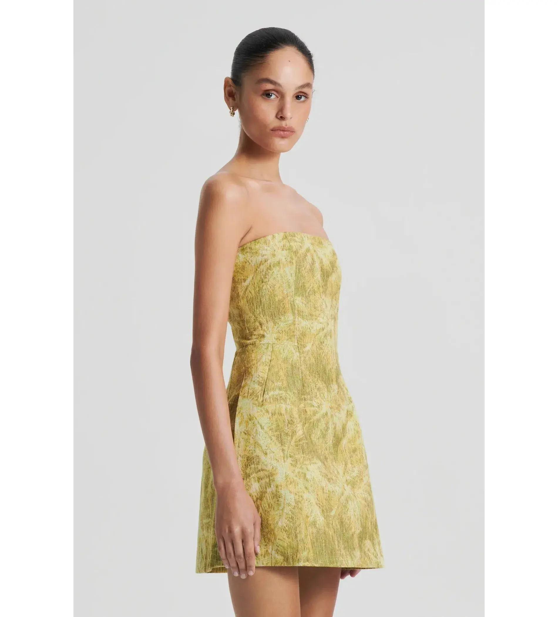Scanlan Theodore Tinsel Linen Dress Green Size 8 - Image 2