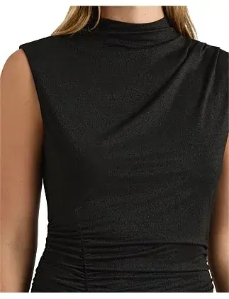David Lawrence Copelyn Sparkle Jersey Dress Black Size 8/XS for rent on The Volte - main image