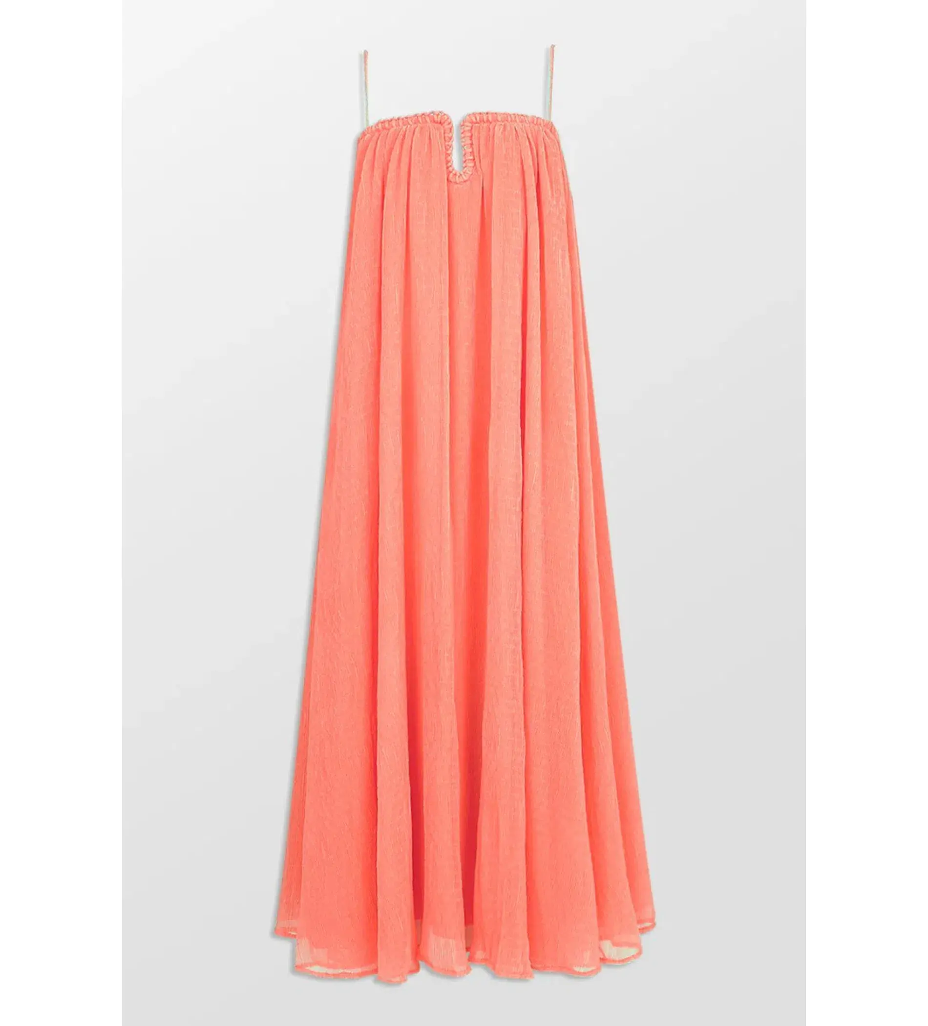 Aje Filigree Sweetheart Midi Dress Sunset Orange Size AU 12 - Image 6