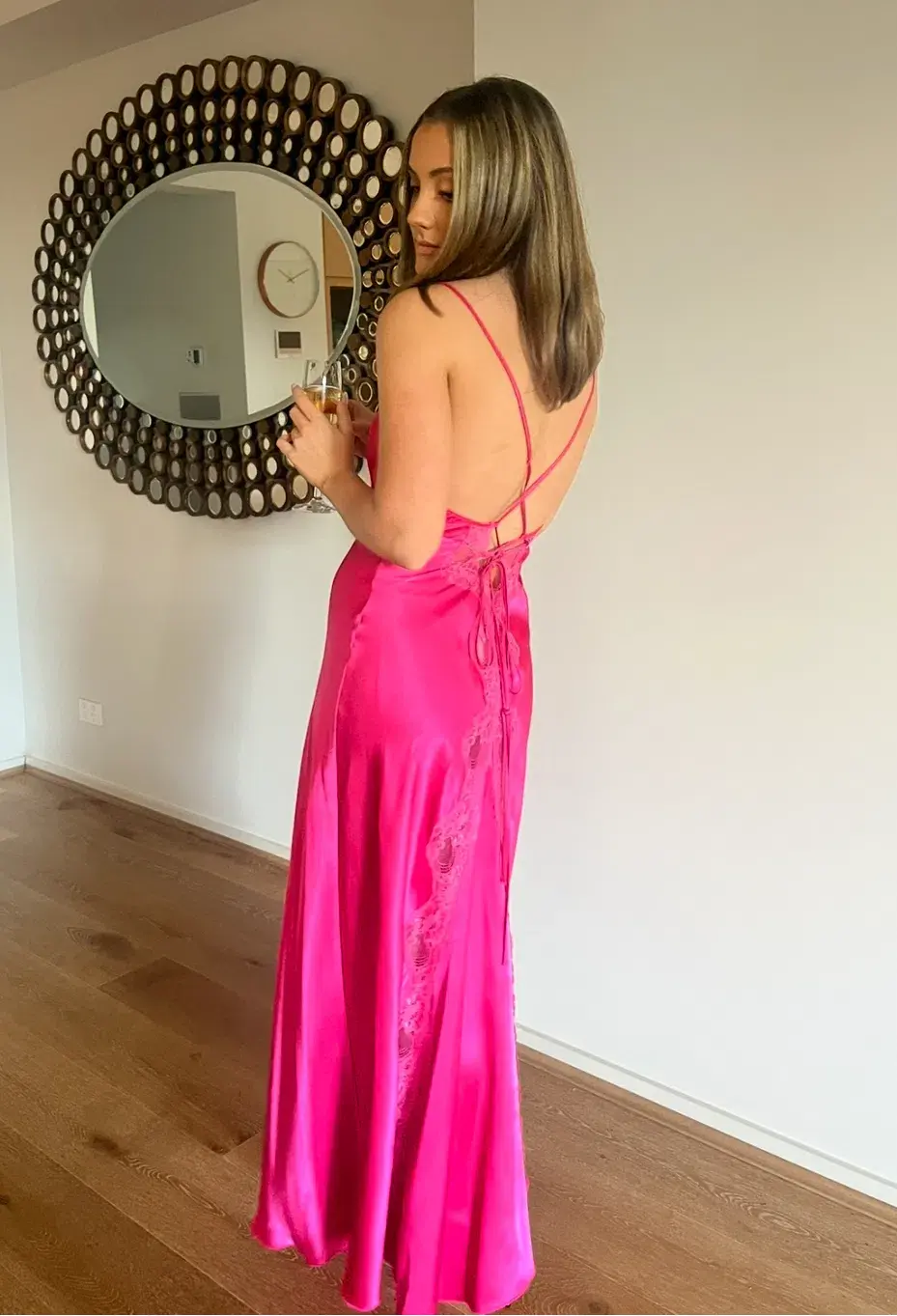 Vintage Slip Maxi Gown Pink Size 10/S - Image 3