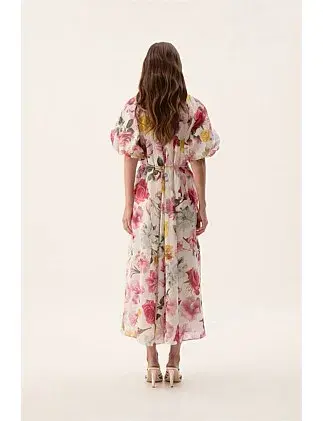 Aje Fleur Midi Dress Size 8/S for rent on The Volte - main image