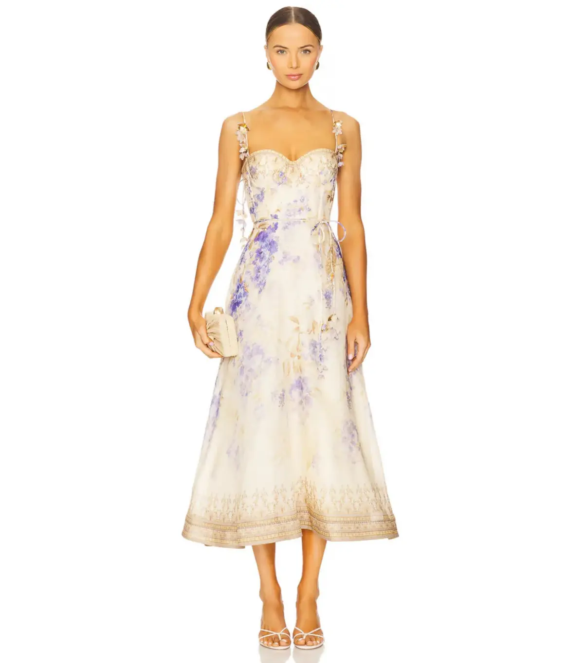 Zimmermann Dawning Picnic Dress in Lilac Floral Size 1 AU 10  - Image 1