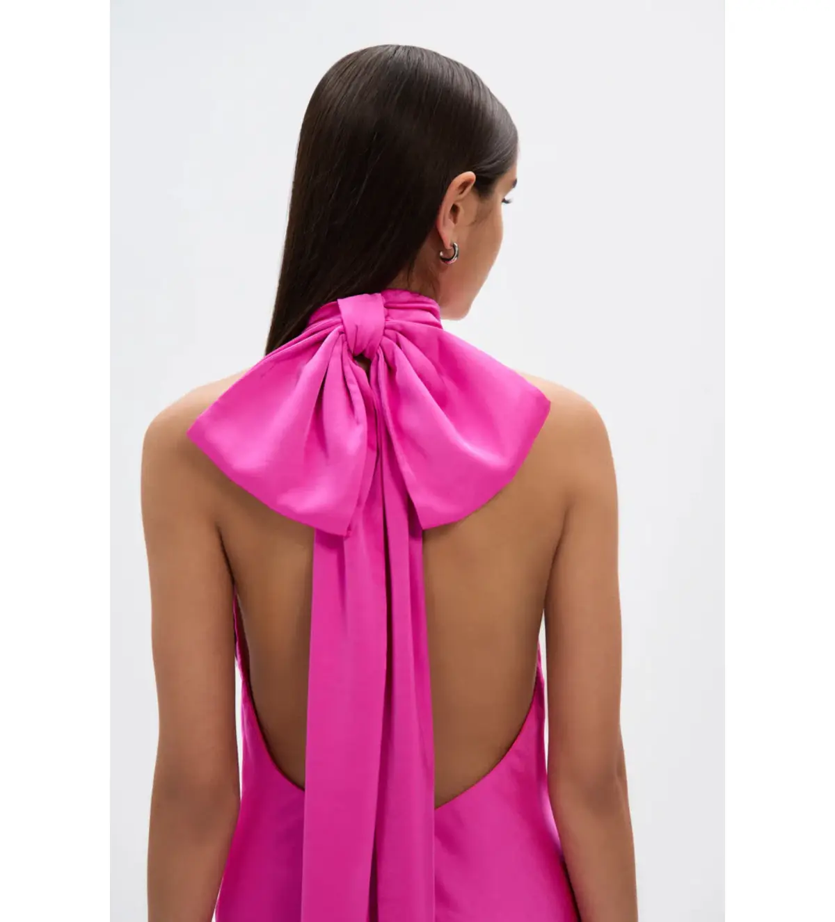 MISHA Evianna Satin Gown Pink Size 10 - Image 5