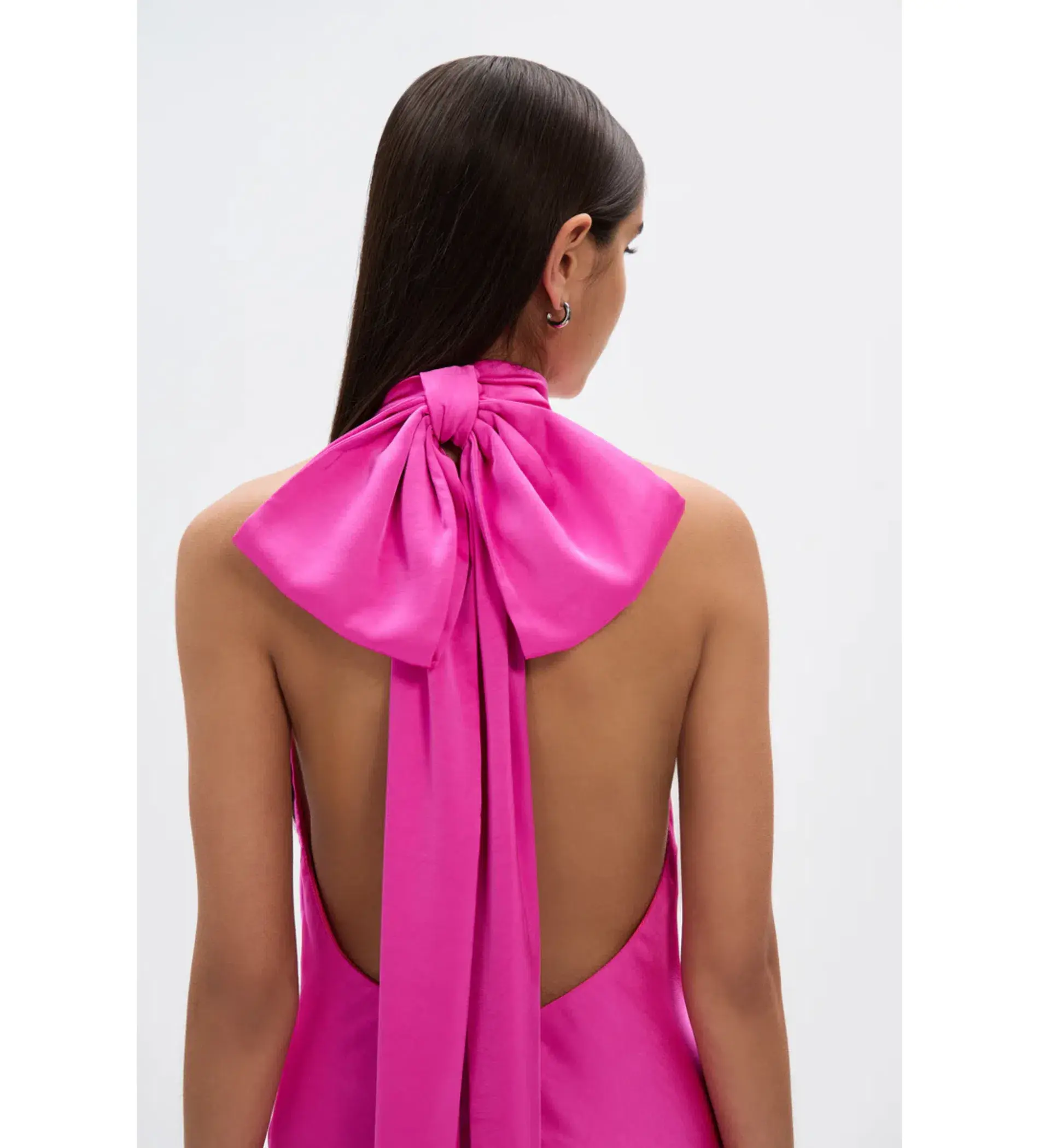 MISHA Evianna Satin Gown Pink Size 10 - Image 5