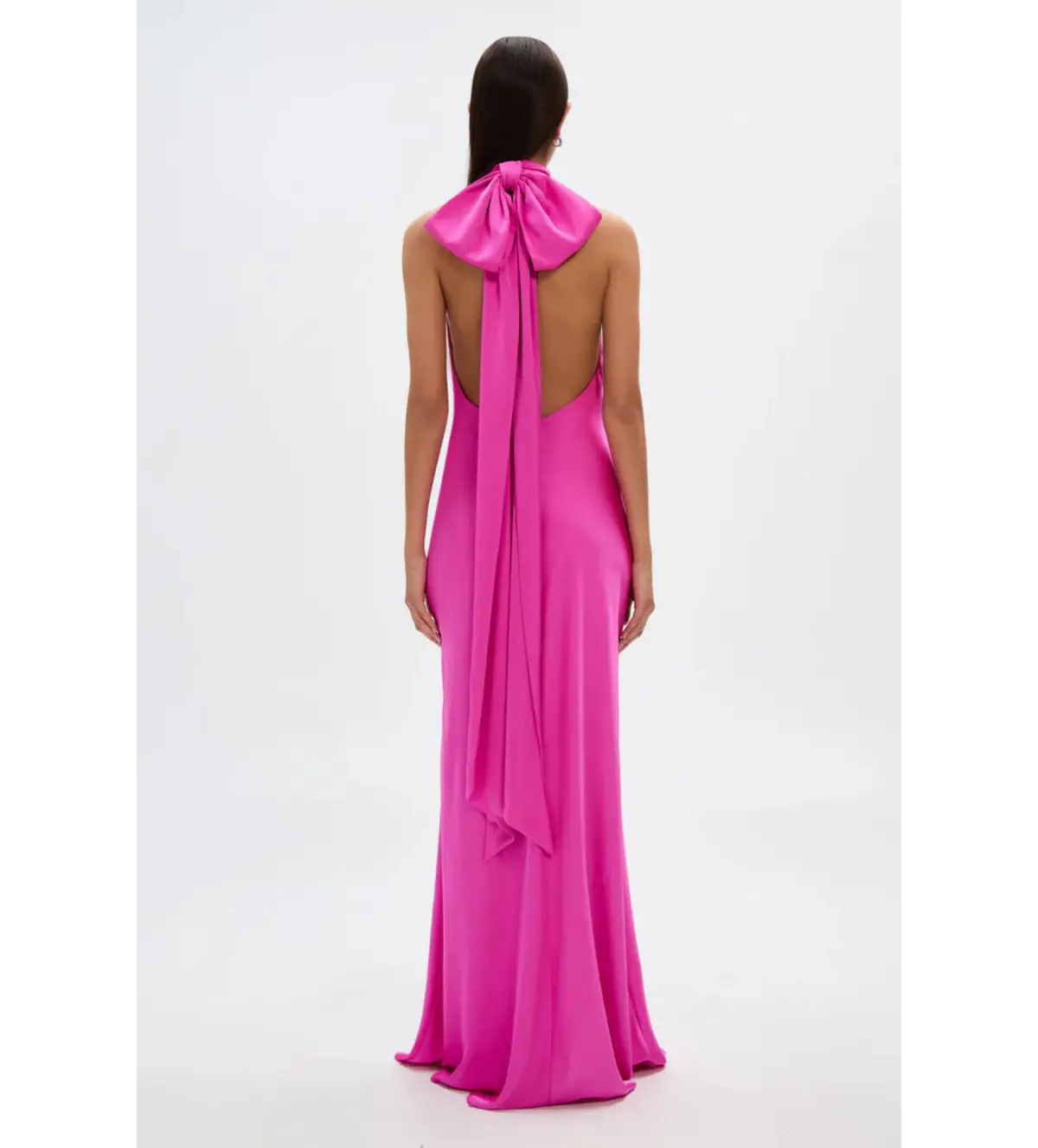 MISHA Evianna Satin Gown Pink Size 10 - Image 4