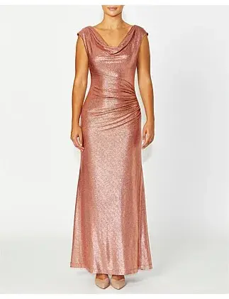 Anthea Crawford ELSIE DARK MAUVE GOWN Size 18 for rent on The Volte - main image