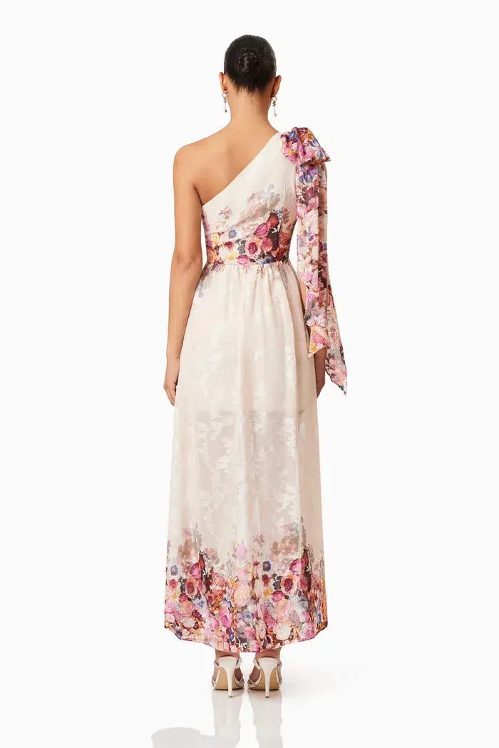 Elliatt Perla Hilo One Shoulder Maxi Gown Floral Size 8 - Image 5