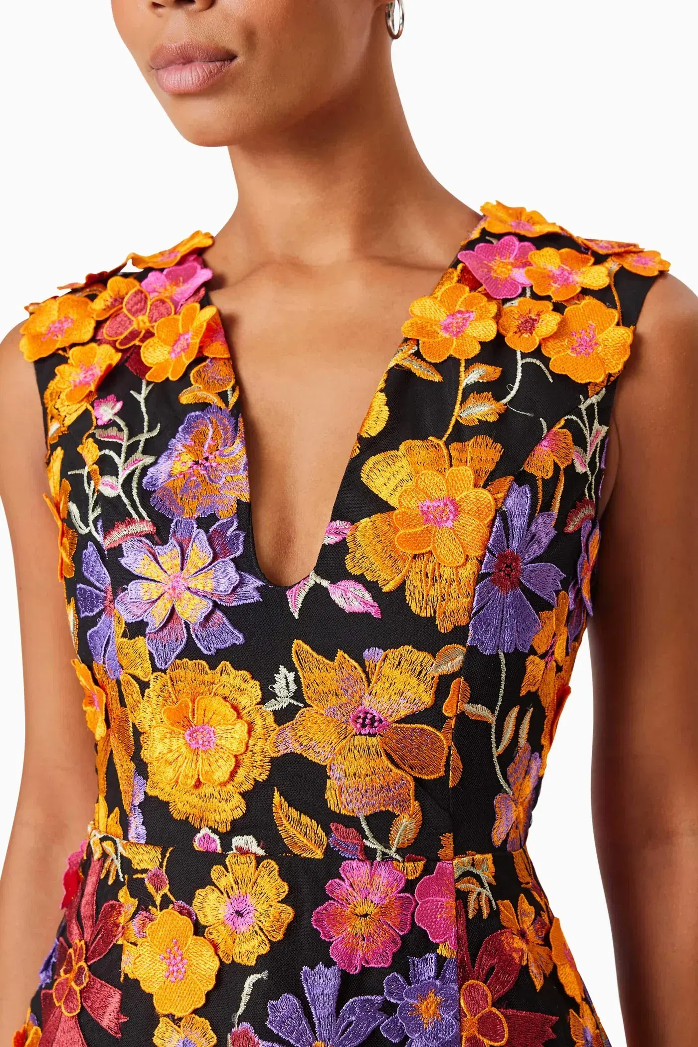 Elliatt Alessandra Floral Mini Dress Orange Size AU 10 - Image 4