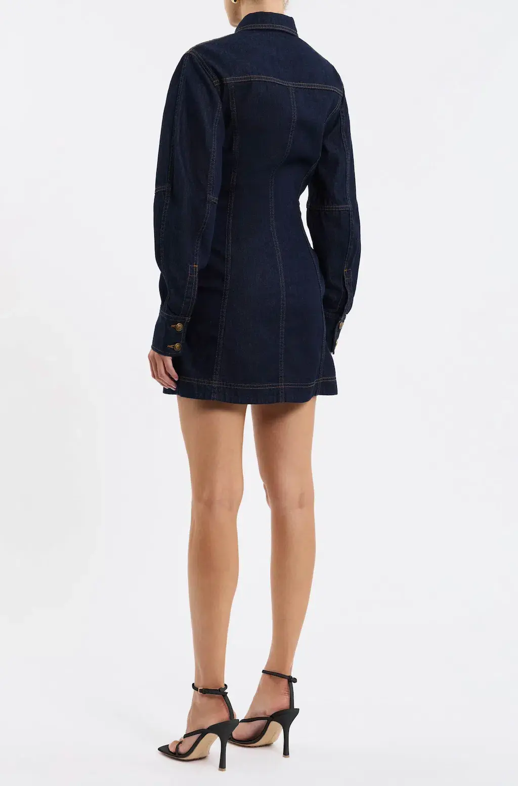 Rebecca Vallance Dylan Denim Mini Dress Size 8 - Image 2