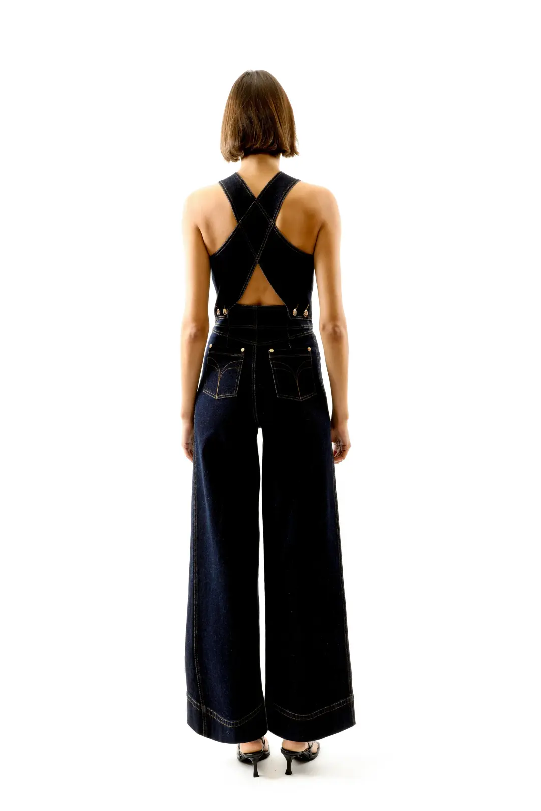 ALICE By Alice McCall Maverick Jumpsuit Indigo Size AU 14 for rent on The Volte - main image