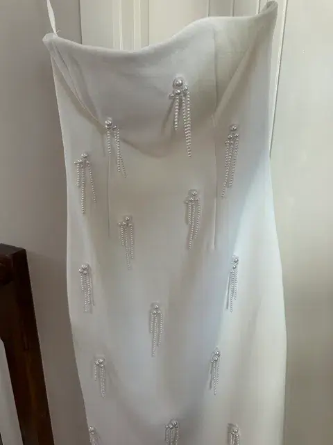 Odd Muse - Ultimate Muse Embellished Midi Dress White Size 8 or S - Image 4