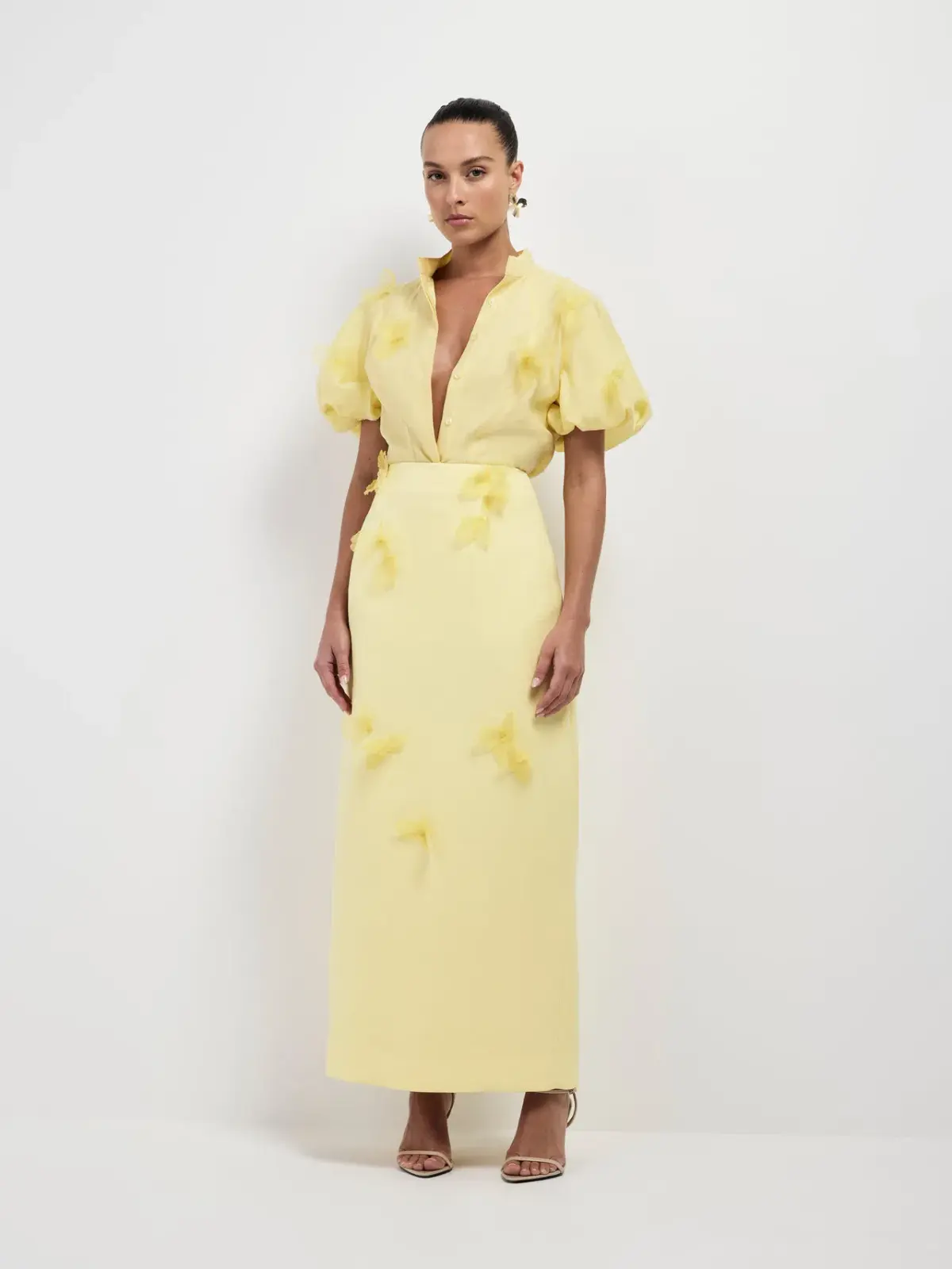 Sheike Rose Garden Shirt Yellow Size 6  - Image 1