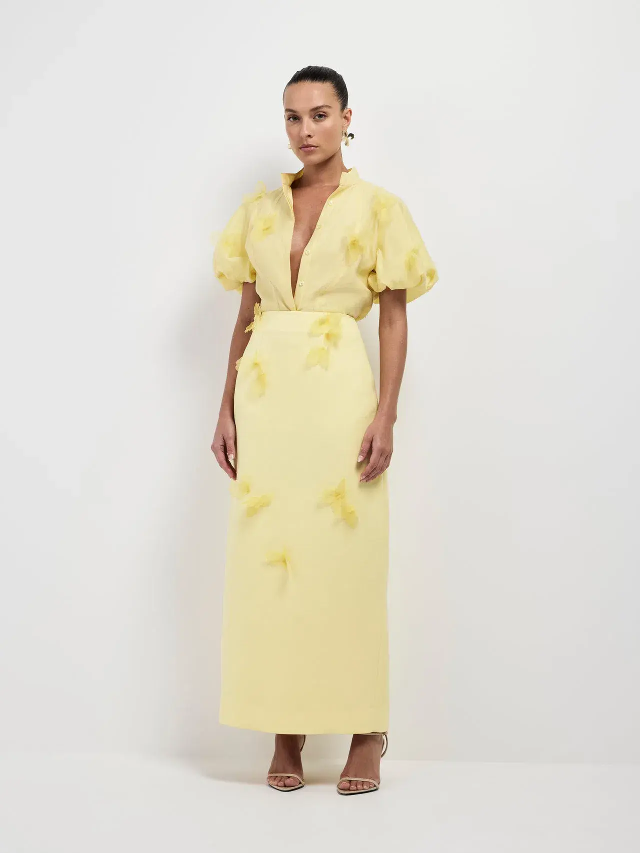 Sheike Rose Garden Shirt Yellow Size 6  - Image 1