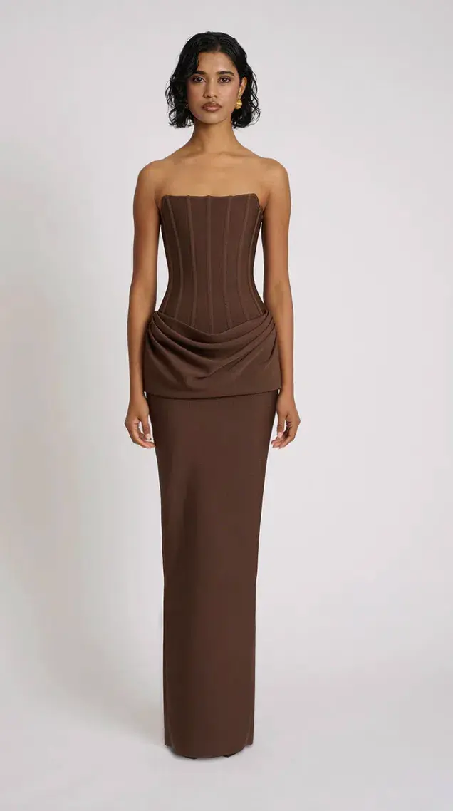 Eliya the Label Hilda Gown Brown Size AU 12 - Image 1