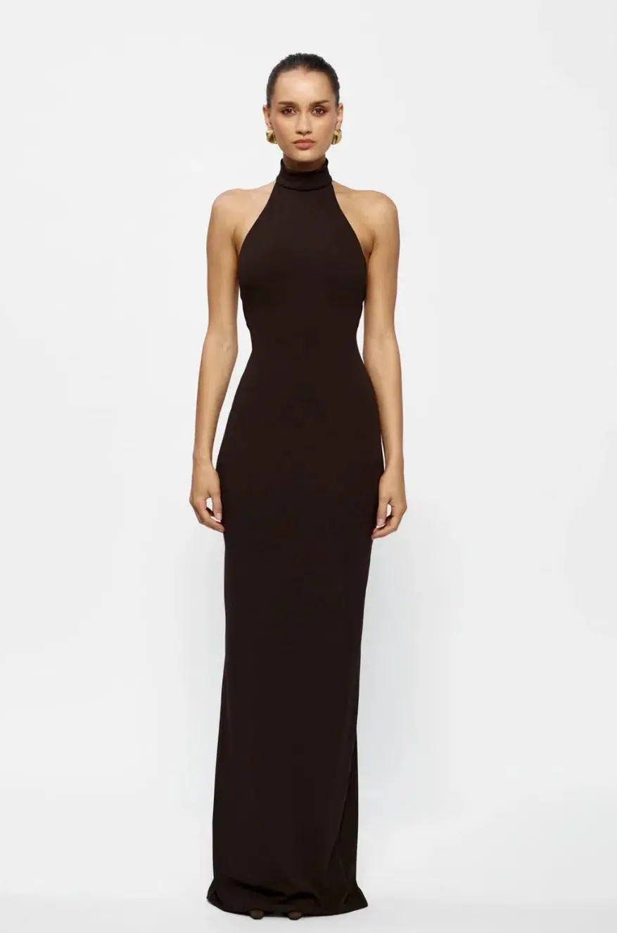 Effie Kats Rhi Gown Coffee Size 8/S  - Image 1