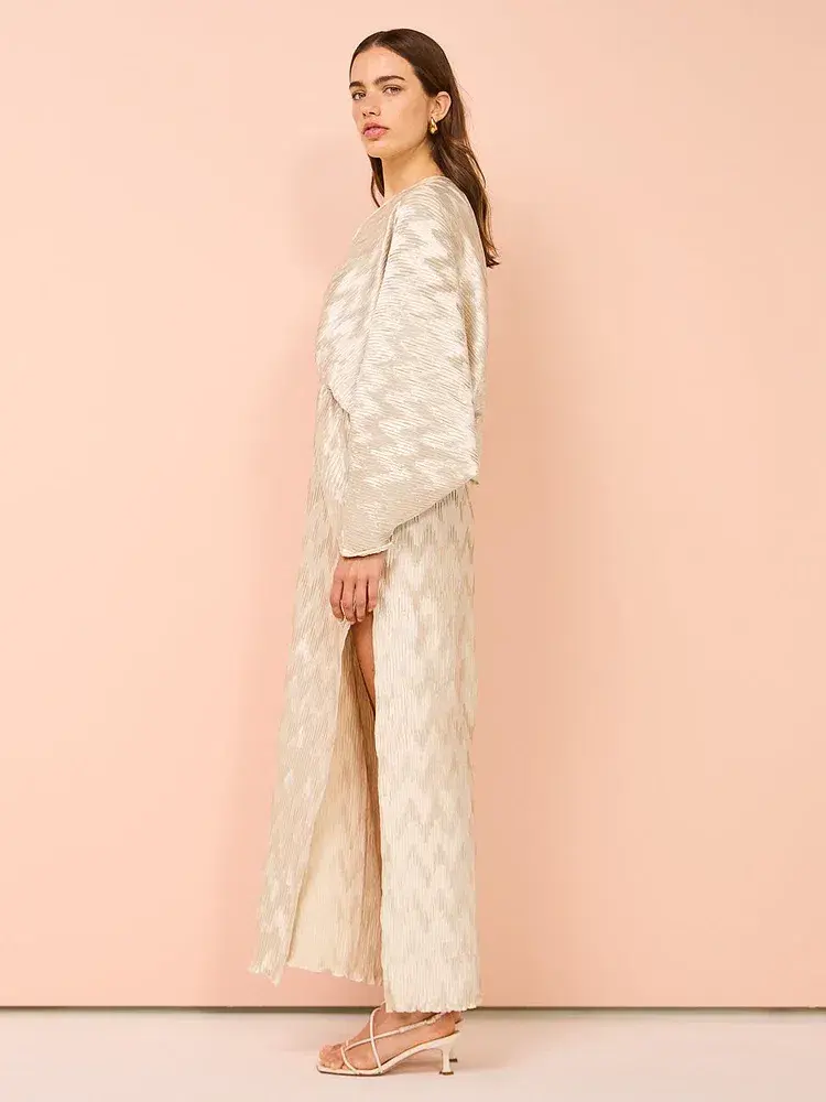 Lidee De Luxe Gown Champagne Maxi Size AU 10 - Image 2