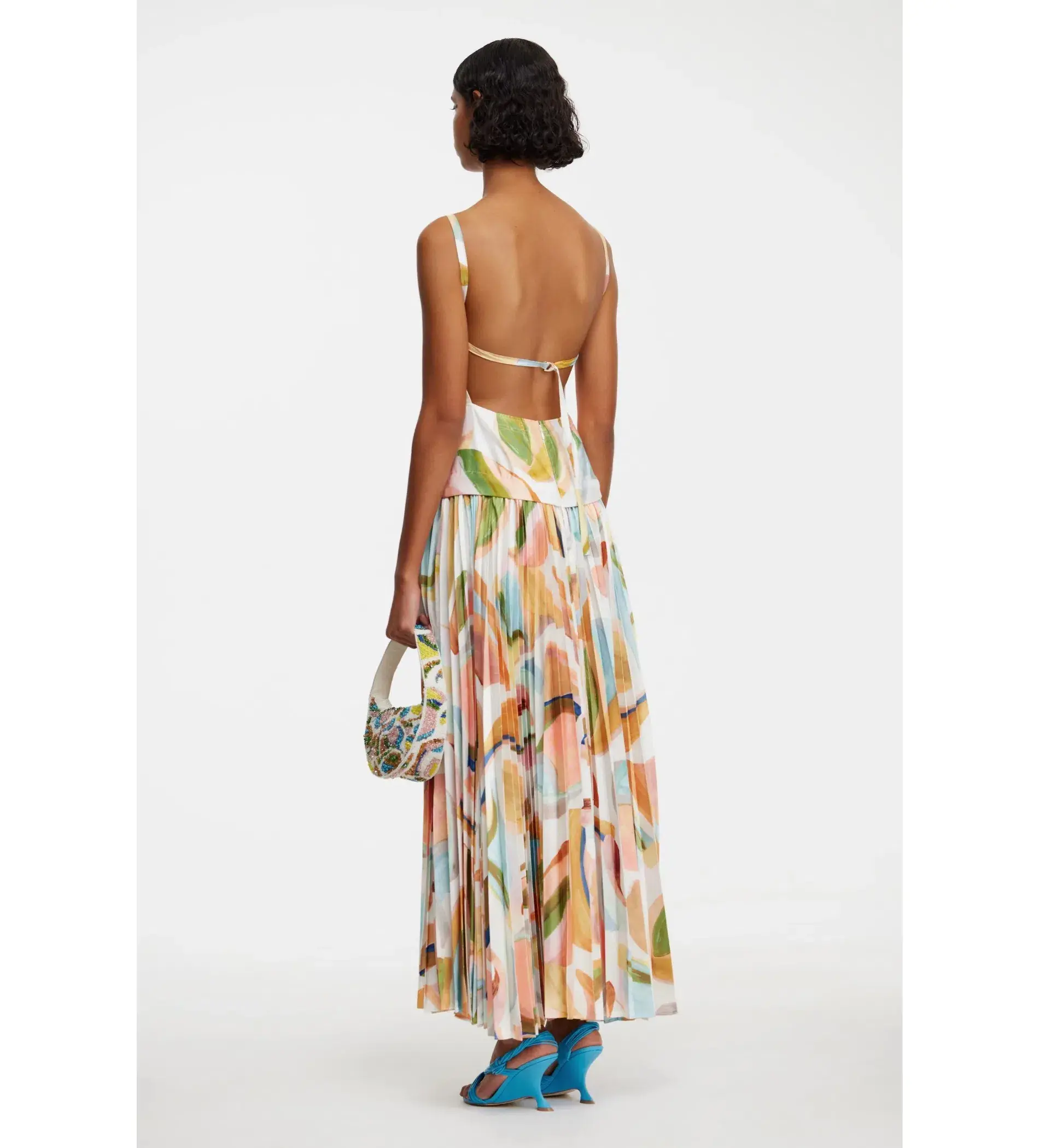 Acler Leasgill Midi Dress in Cubist Canyon Size AU 10 - Image 5