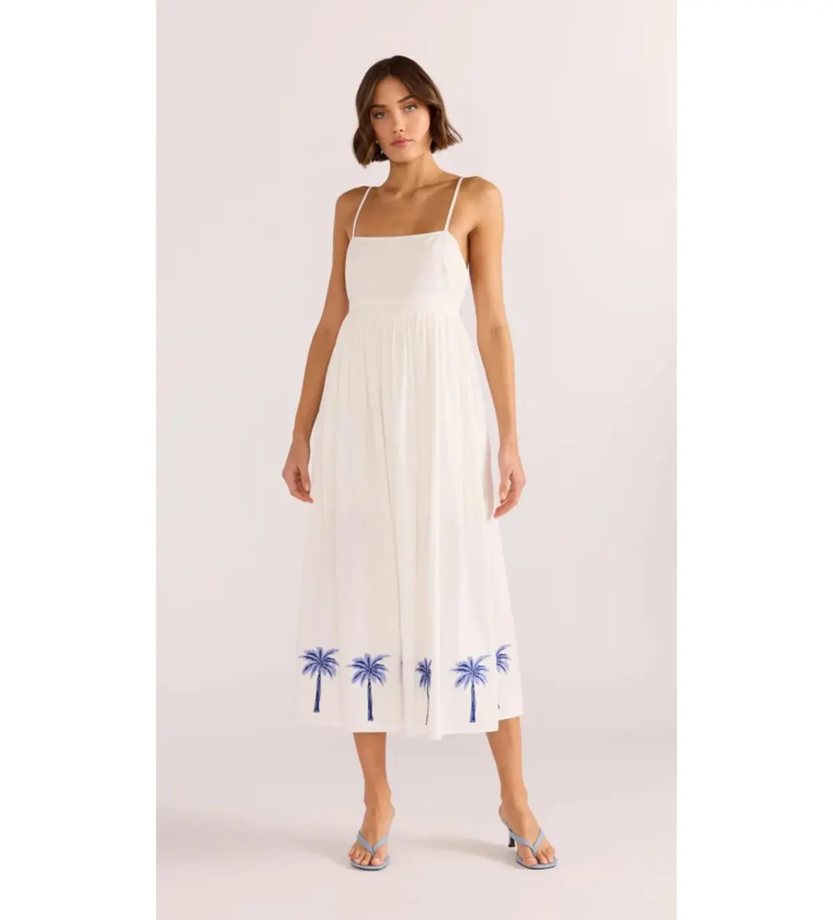 Minkpink Isadora Embroidered Midi Dress White Size 6 - Image 2