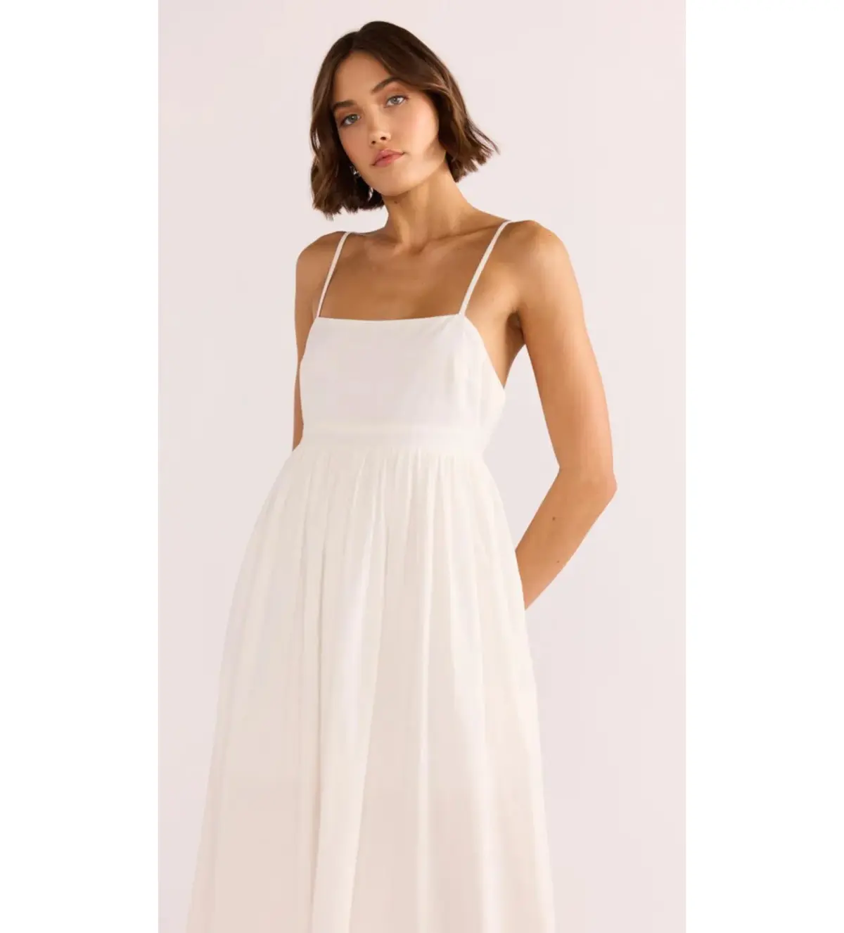 Minkpink Isadora Embroidered Midi Dress White Size 6 - Image 4