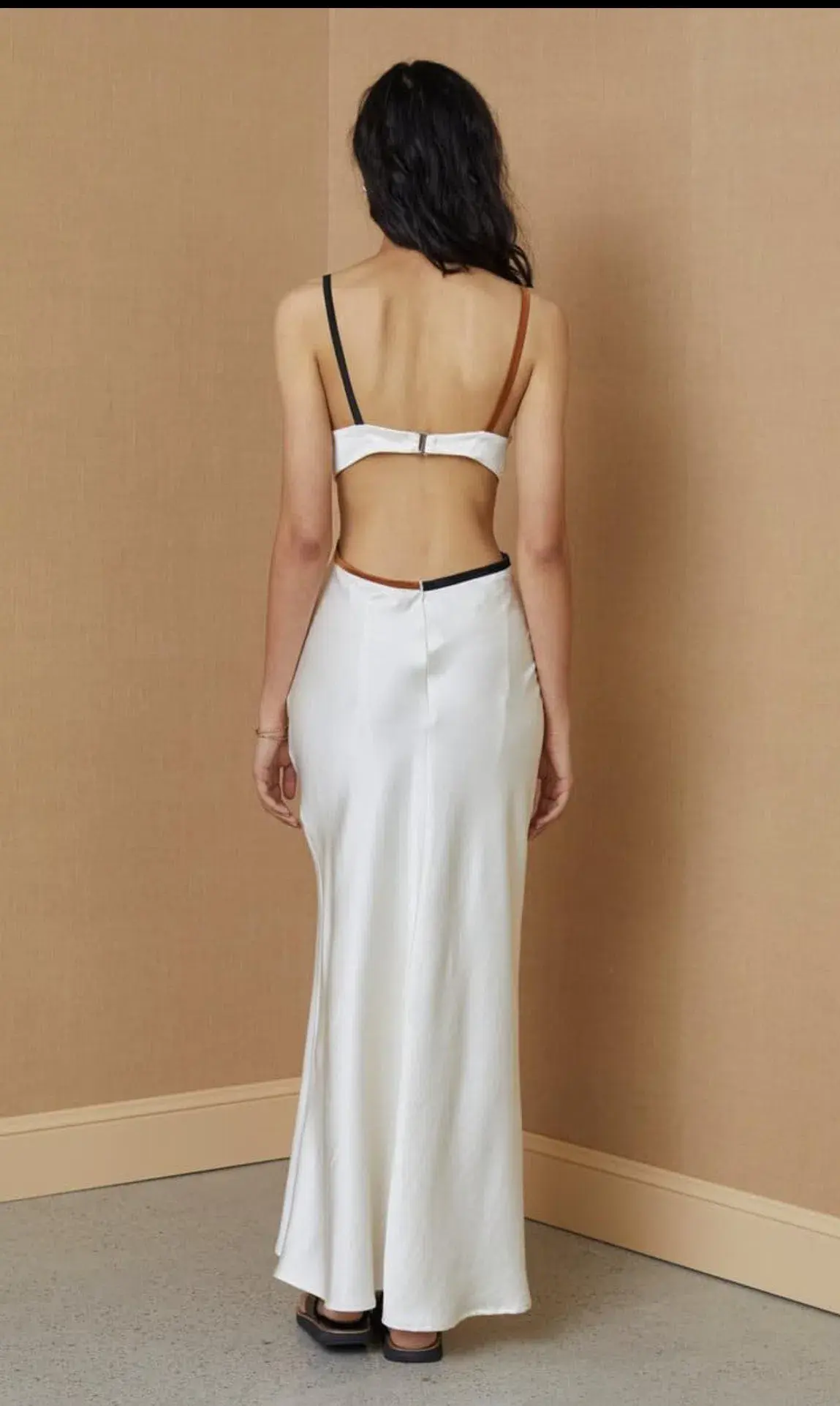 Bec And Bridge Toi Et Moi Cutout Midi  Dress Cream Size 6 - Image 1