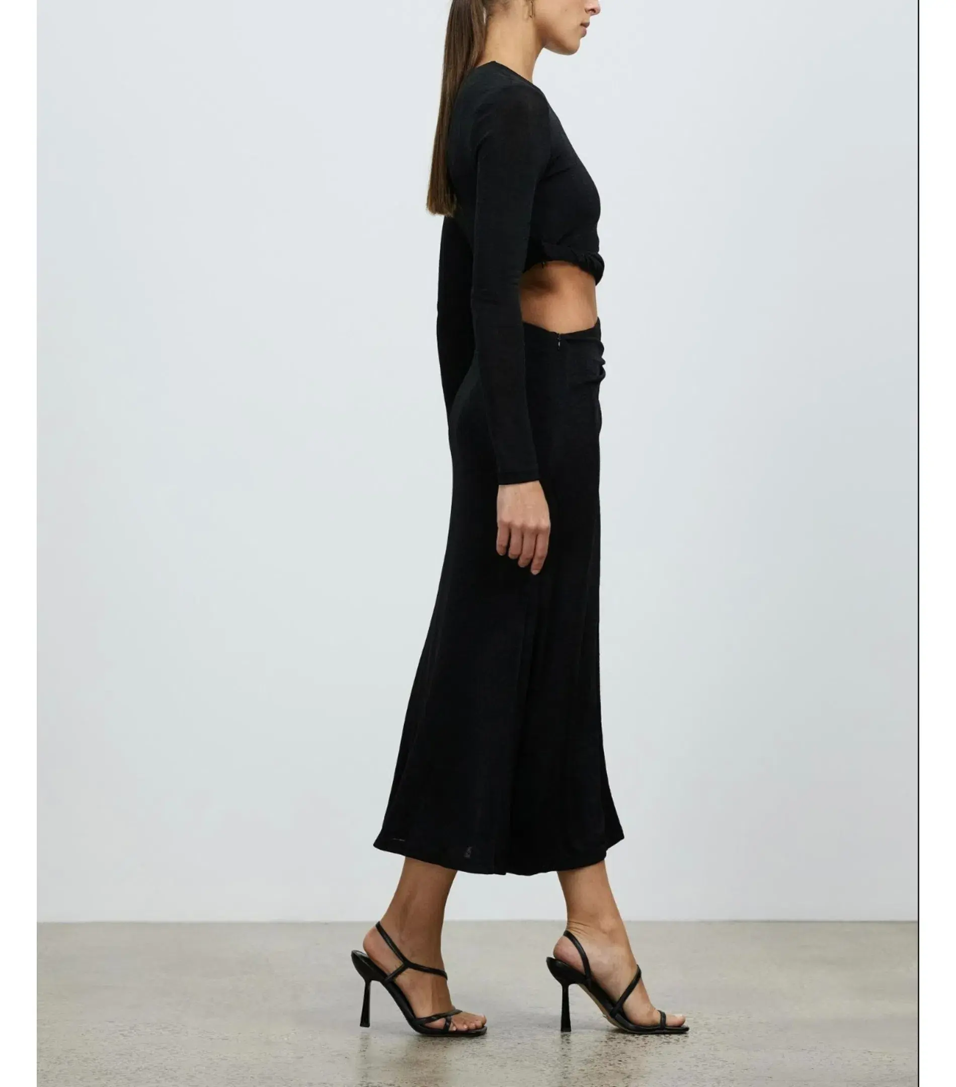 MISHA Arma Cut Out Midi Dress Black Size 6/XS - Image 2