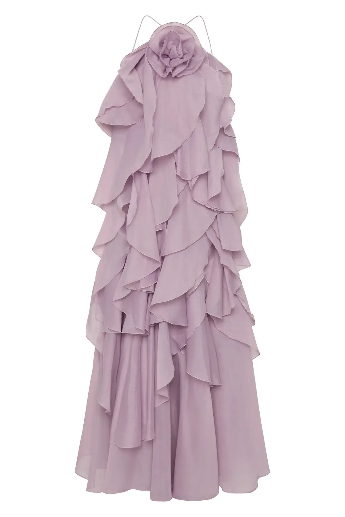 Aje Pandorea Layered Maxi Dress Purple Size 10 - Image 3