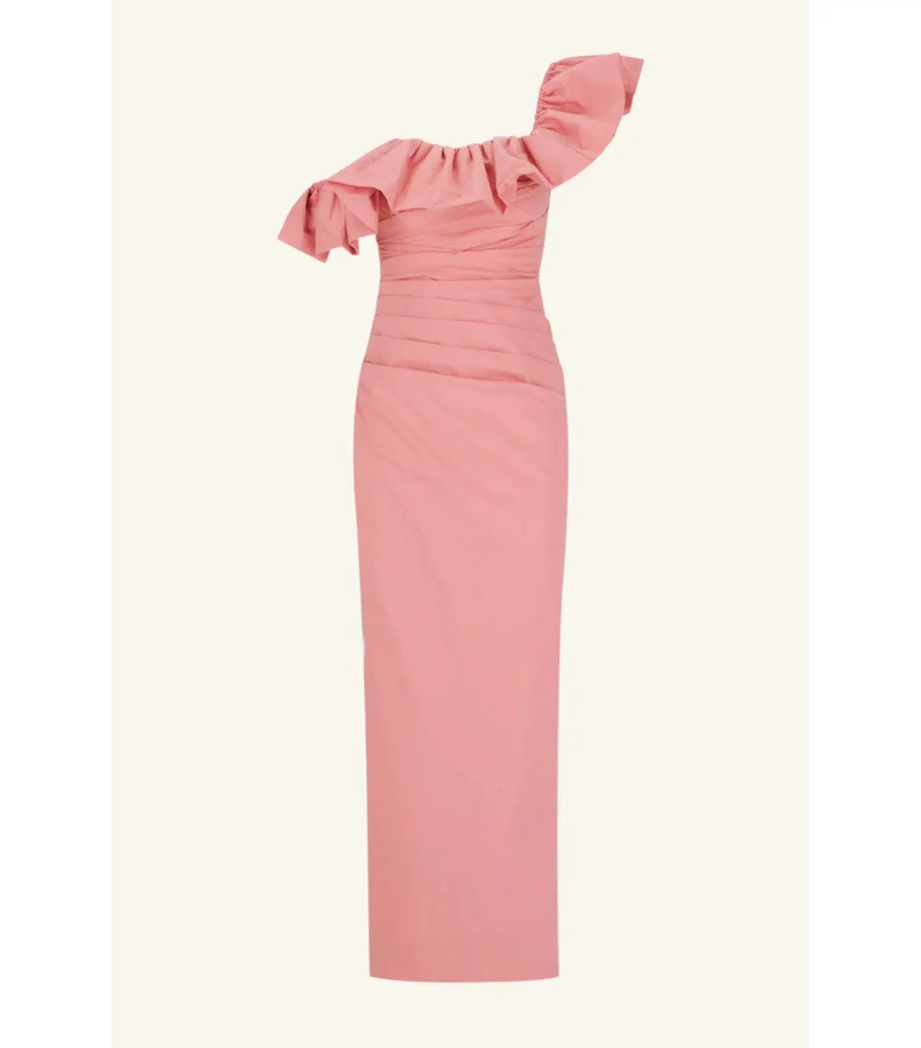 Shona Joy Campbell Ruffle Draped Maxi Dress in Bubblegum Size AU 10 - Image 5