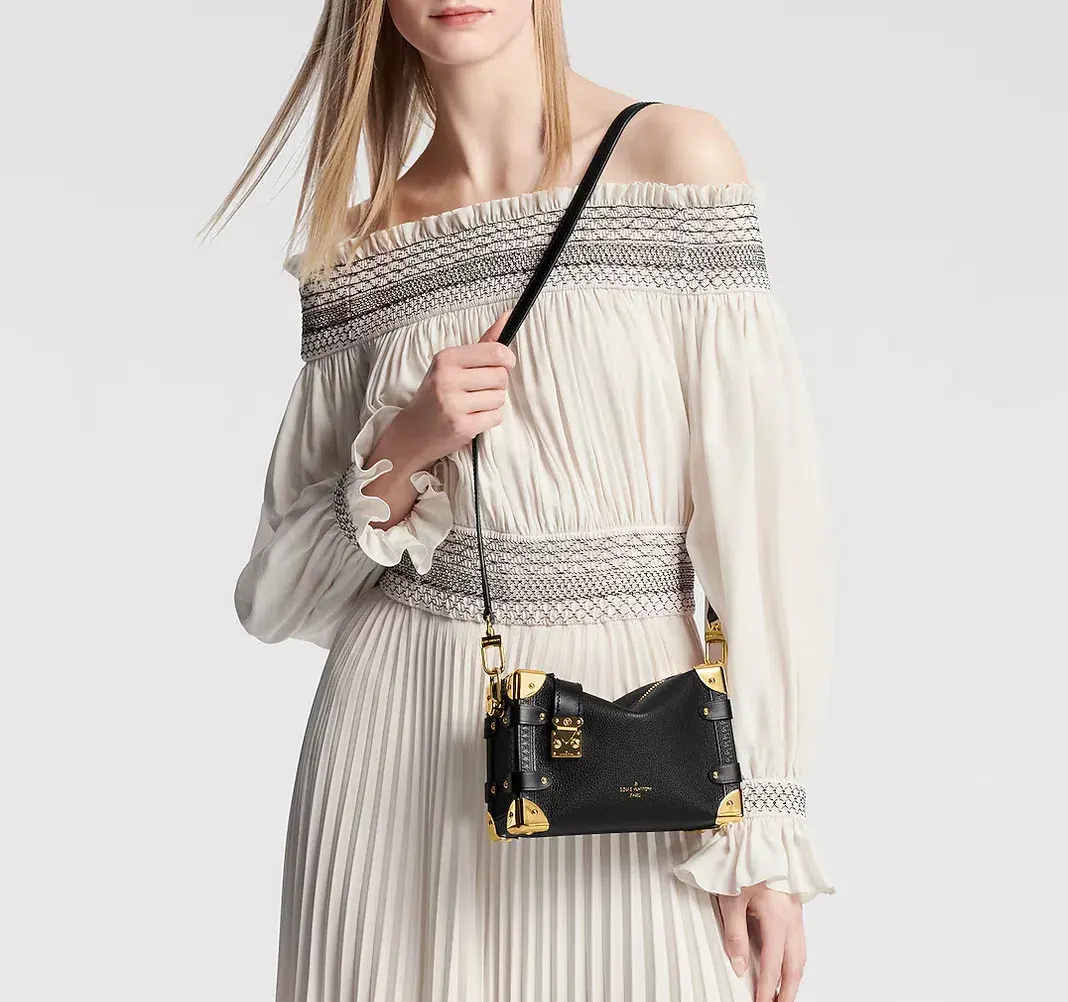 Louis Vuitton Side Trunk PM Black and Gold Bag - Image 3