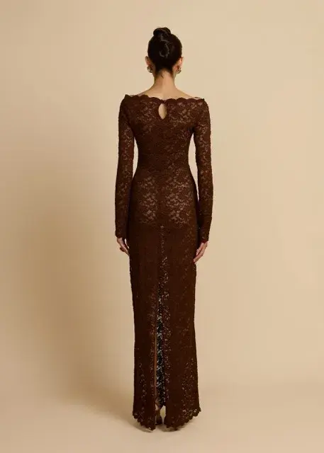 Arcina Ori Monet Maxi Dress Chocolate Brown Size M AU 10  - Image 2