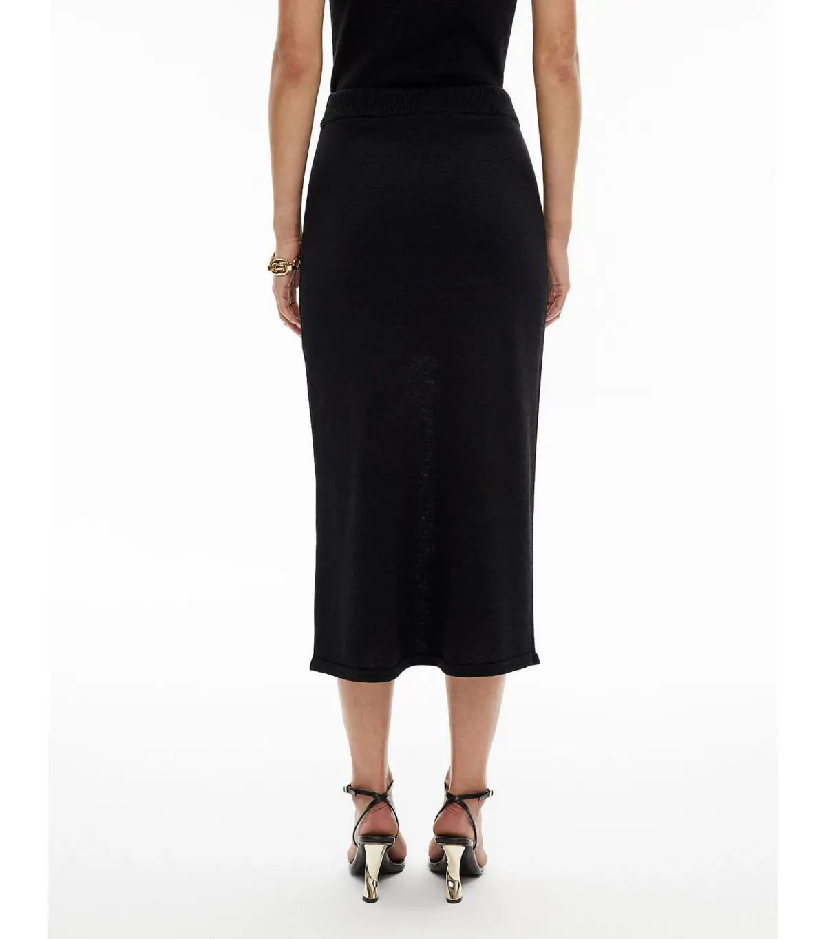 Witchery Knit Maxi Skirt Black Size  - Image 3