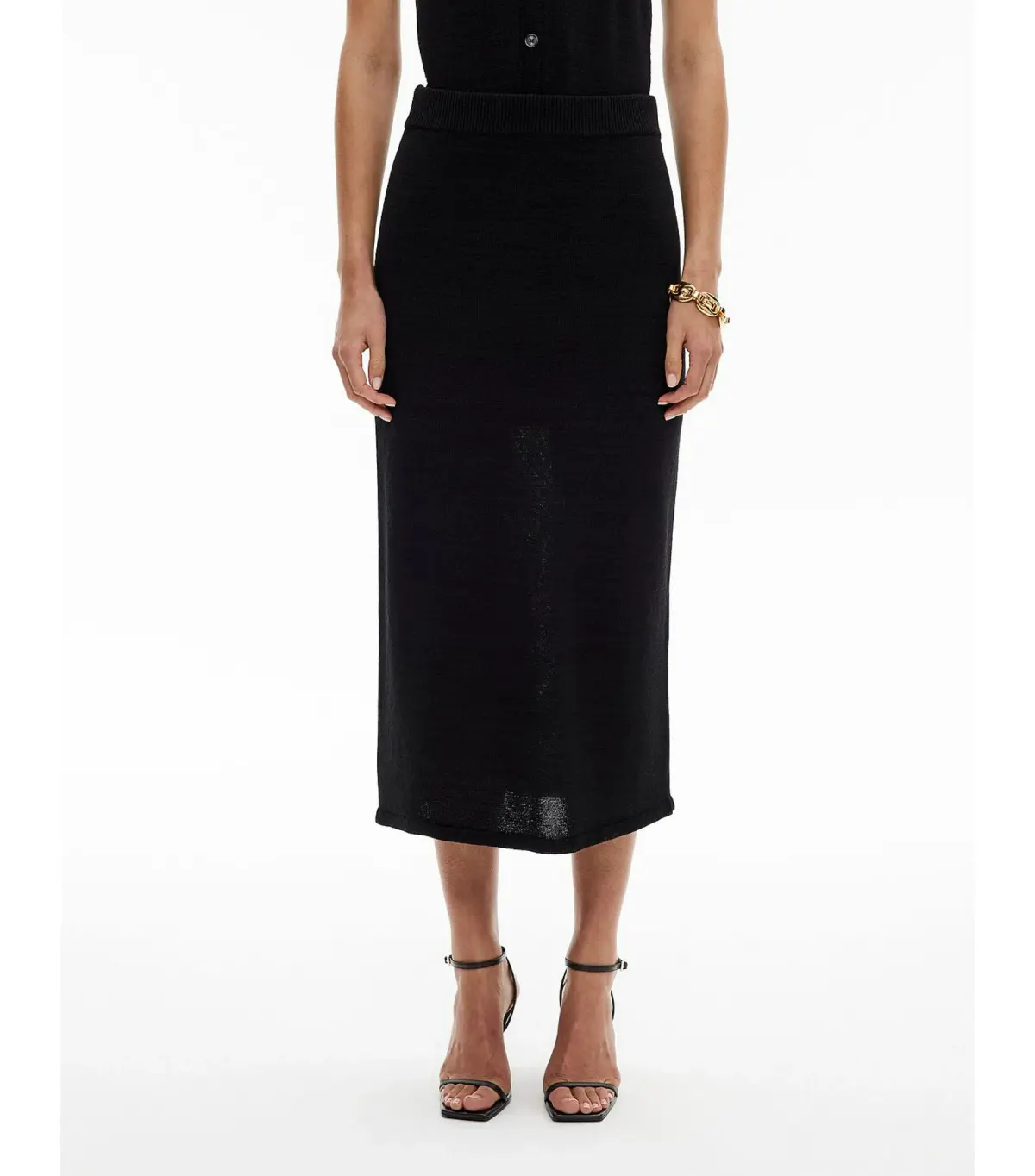 Witchery Knit Maxi Skirt Black Size  - Image 4