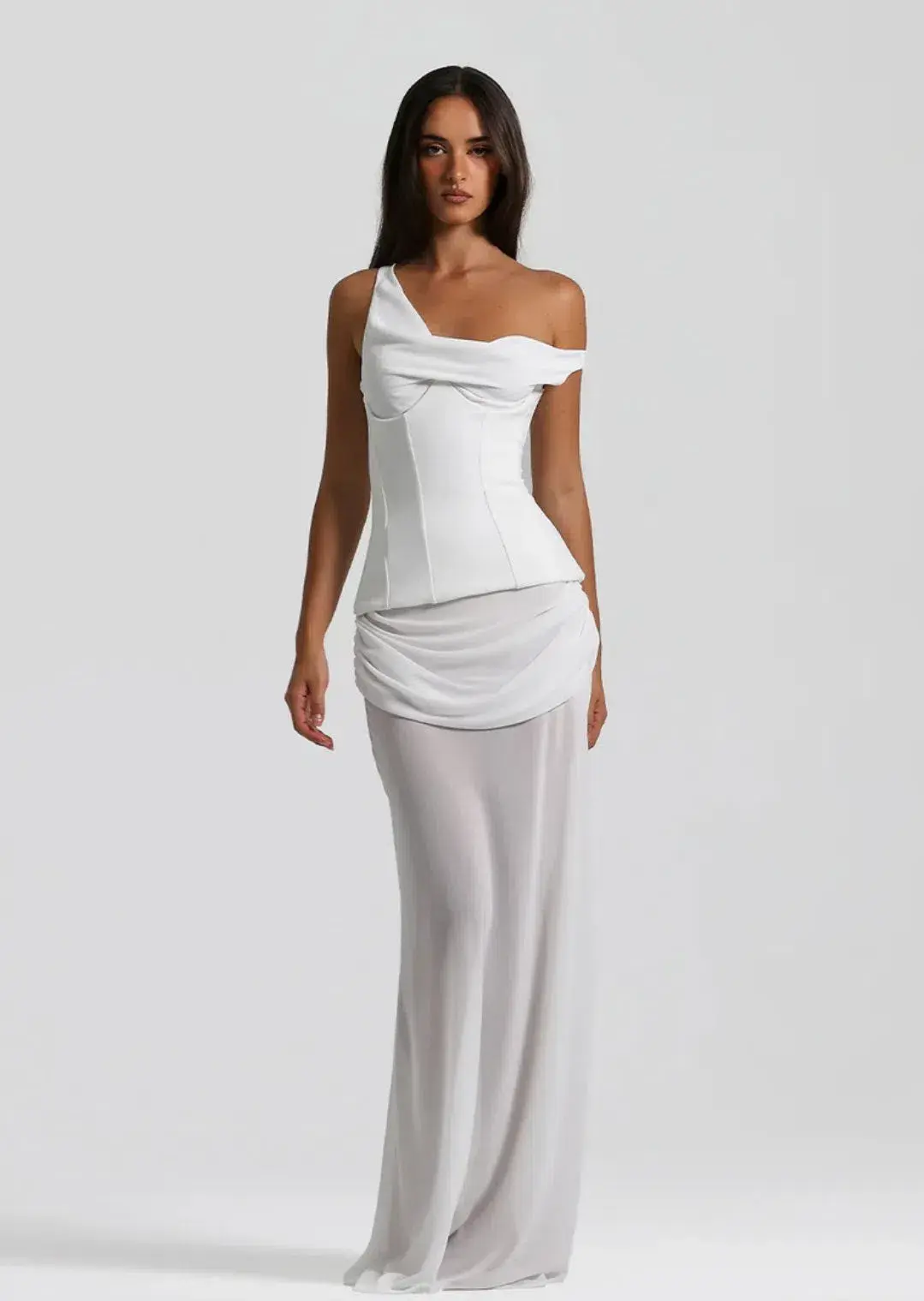 Natalie Rolt Cadence Gown Maxi White Size AU 8  - Image 1